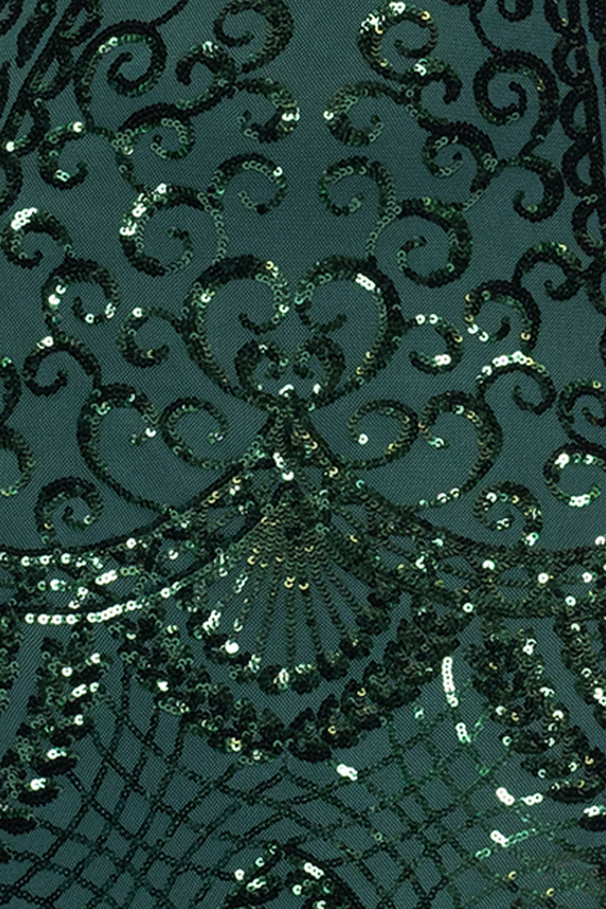 Blondie Nites "Carrie" Sequin Spaghetti Strap Floor Length Dress sold by Xscape product image thumbnail 5