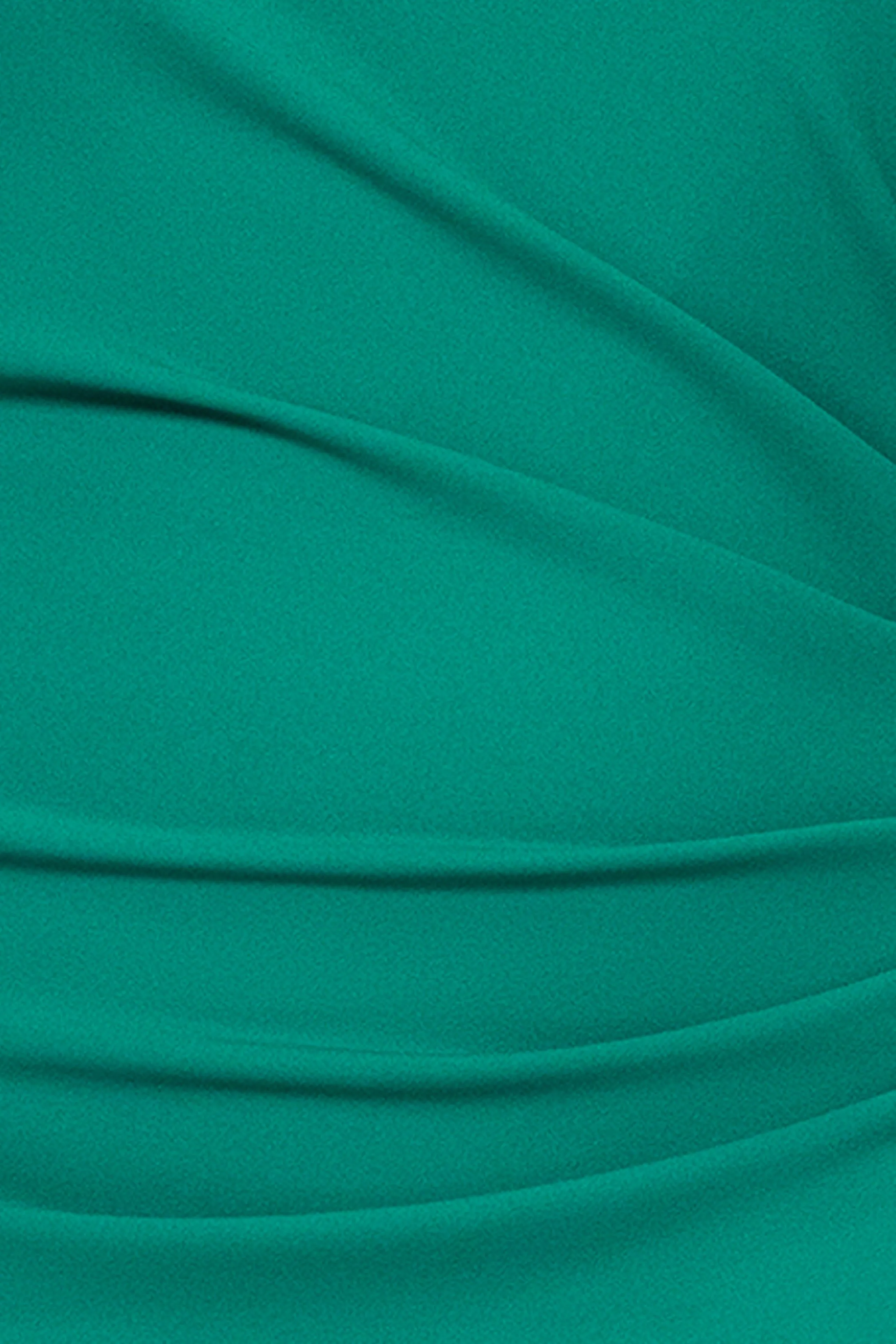 Plus "Loretta" Scuba Crepe Off the Shoulder Ruffle Sleeve Midi Dress sold by Xscape product image thumbnail 5