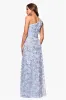 "Irina" 3D Flower One Shoulder Floor Length Dress sold by Xscape
