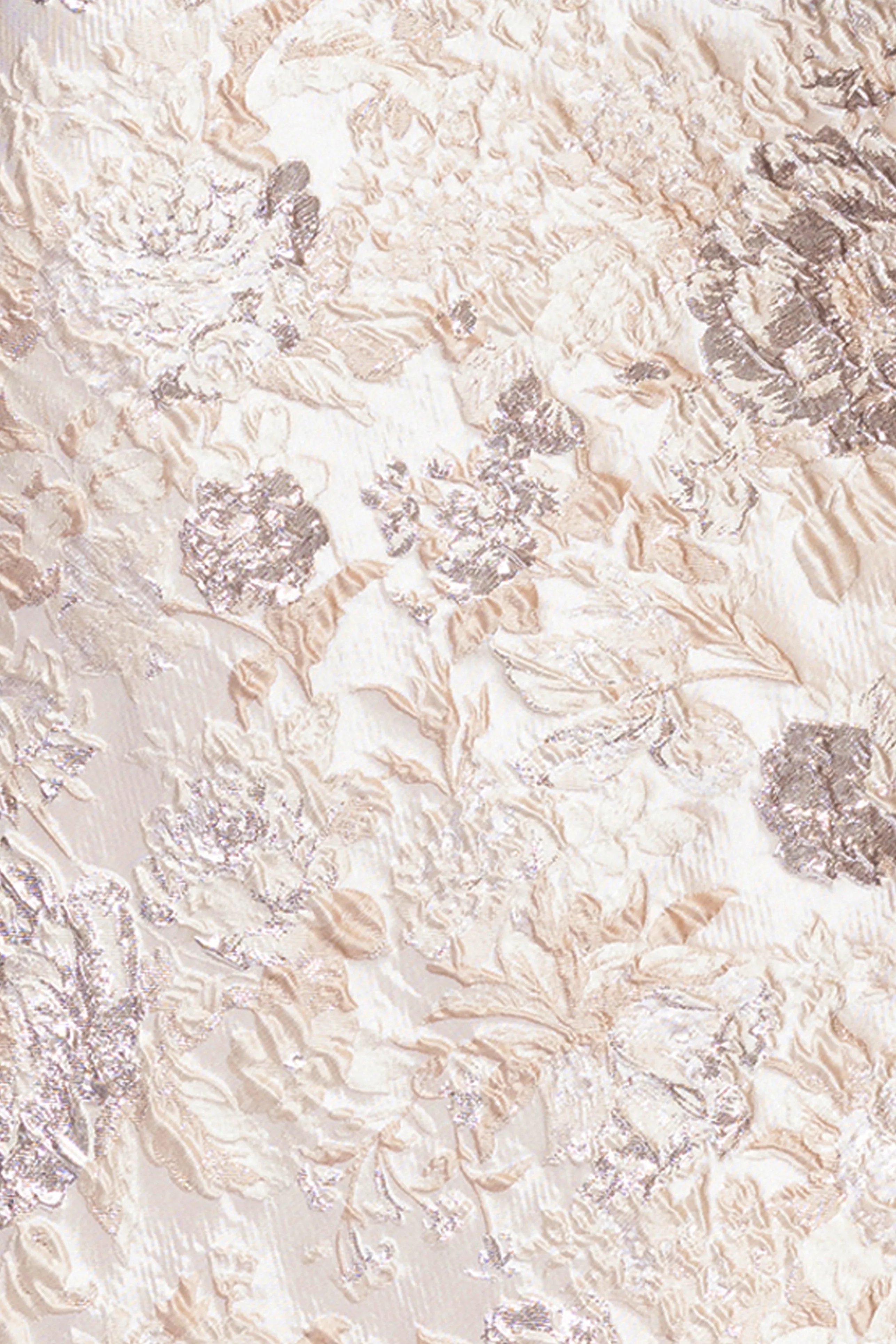 "Pamela" Jacquard One Shoulder Ruffle Floor Length Dress sold by Xscape product image thumbnail 5