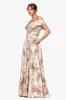 "Rachel" Print Floral Brocade Floor Length Dress sold by Xscape
