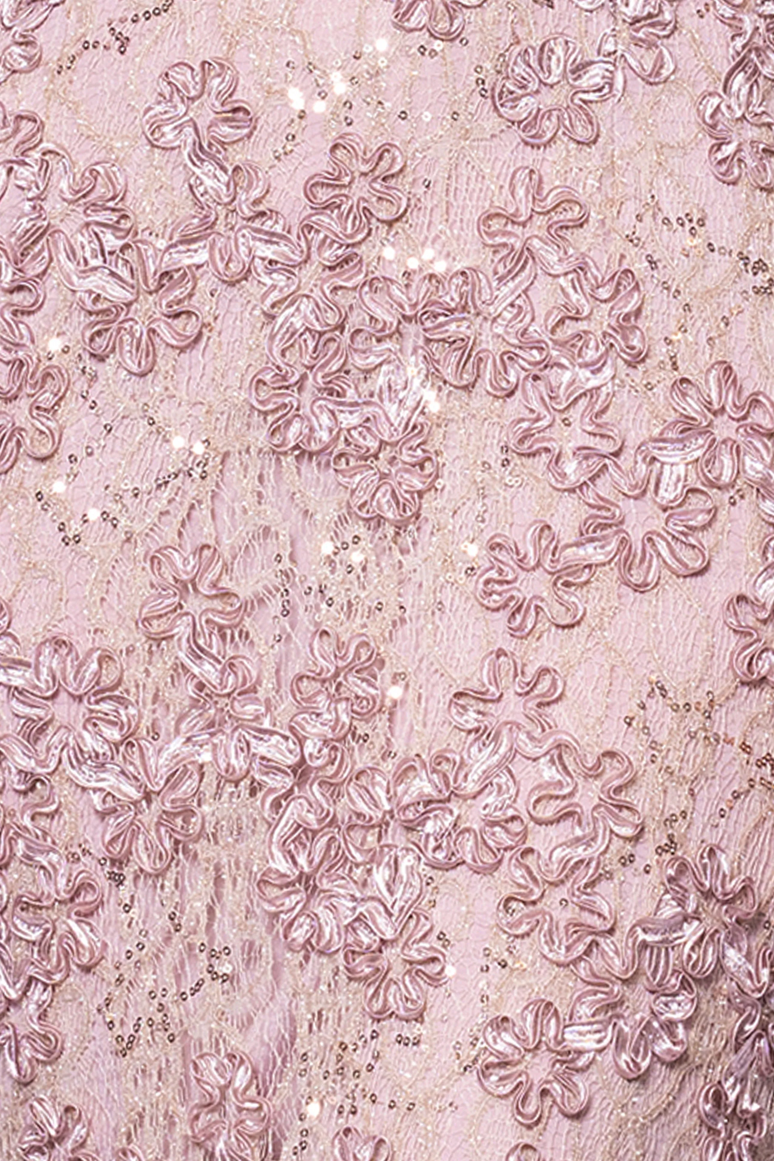 "Beatrice" Soutache Lace Off the Shoulder Floor Length Dress sold by Xscape product image thumbnail 5