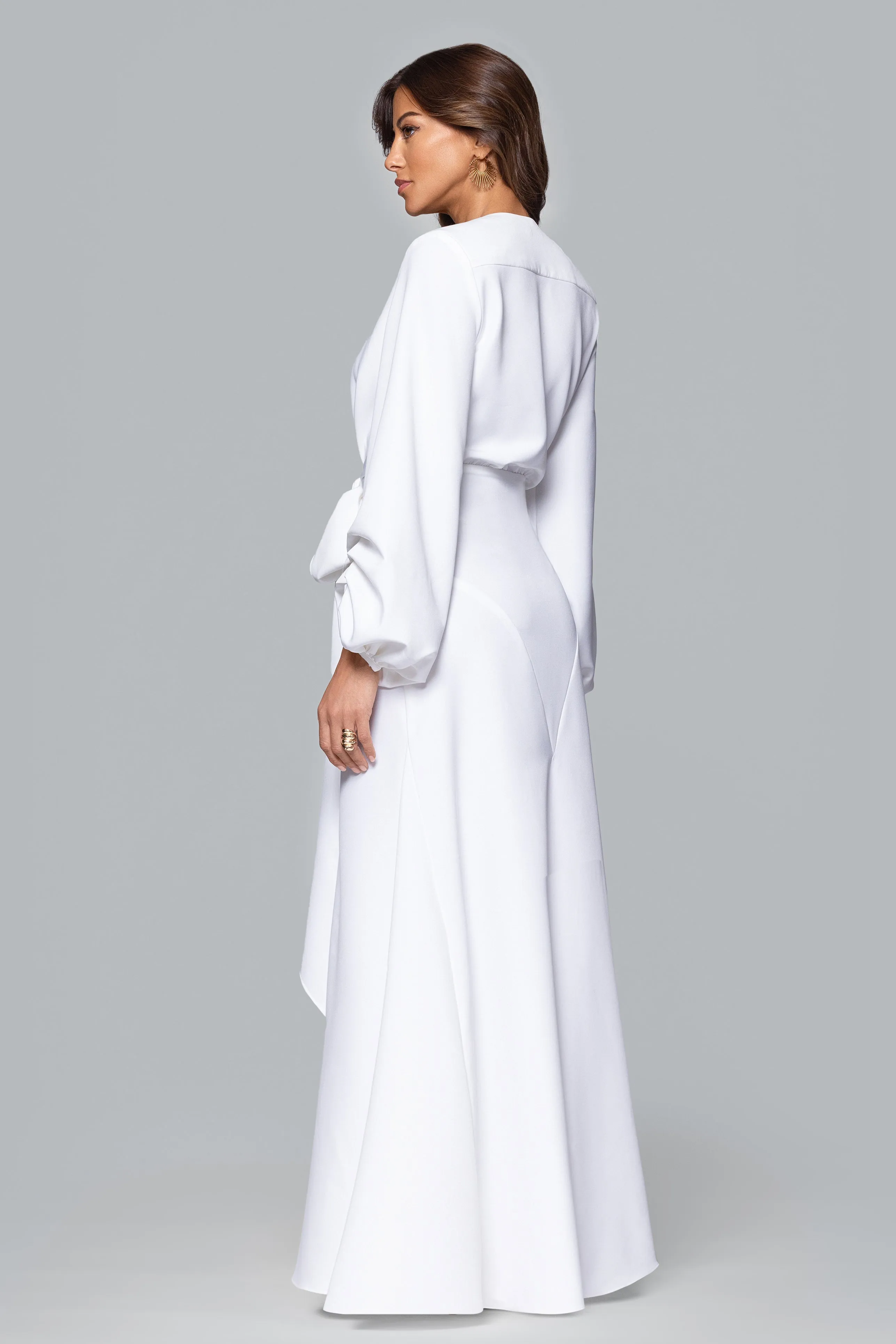 GHRAIL "Millie" Crepe Gown sold by Xscape product image thumbnail 3