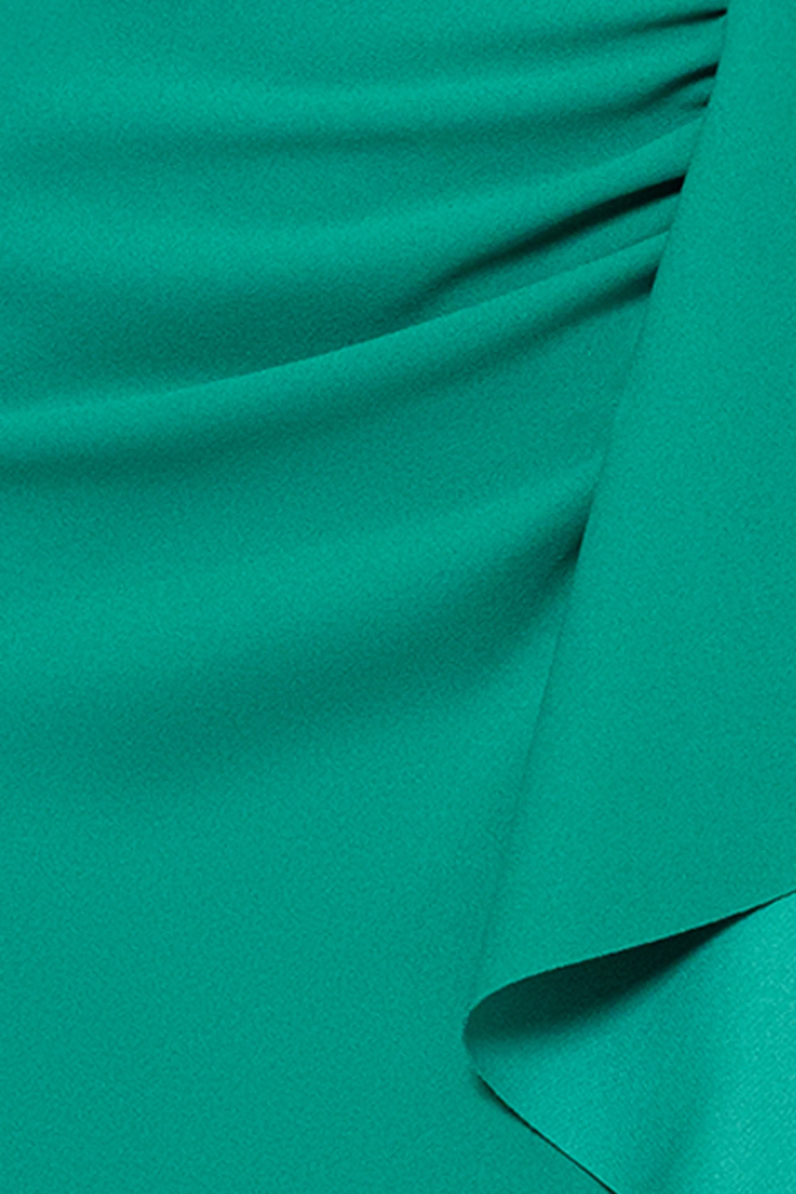 Petite "Destiney" Scuba Crepe Spaghetti Strap Floor Length Ruffle Dress sold by Xscape product image thumbnail 5