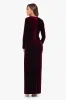"Lita" Velvet Long Sleep Floor Length Dress sold by Xscape
