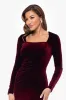 "Lita" Velvet Long Sleep Floor Length Dress sold by Xscape