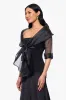 "Agnes" Organza 3/4 Sleeve Shawl Wrap sold by Xscape