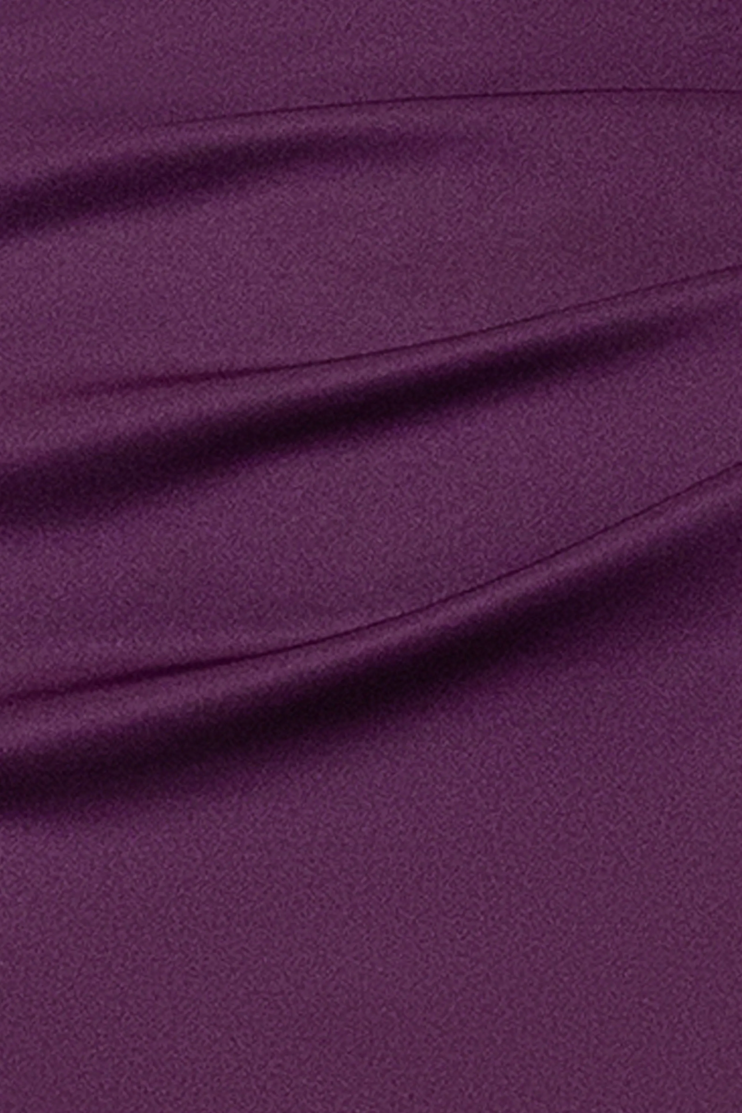 "Lyla" Techno Scuba Asymmetrical Neckline Knee Length Dress sold by Xscape product image thumbnail 5