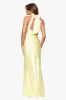 "Roxanna" Satin Halter Neck Floor Length Dress sold by Xscape