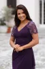 "Lana" Long V-Neck Beaded Flutter Sleeve Dress sold by Xscape