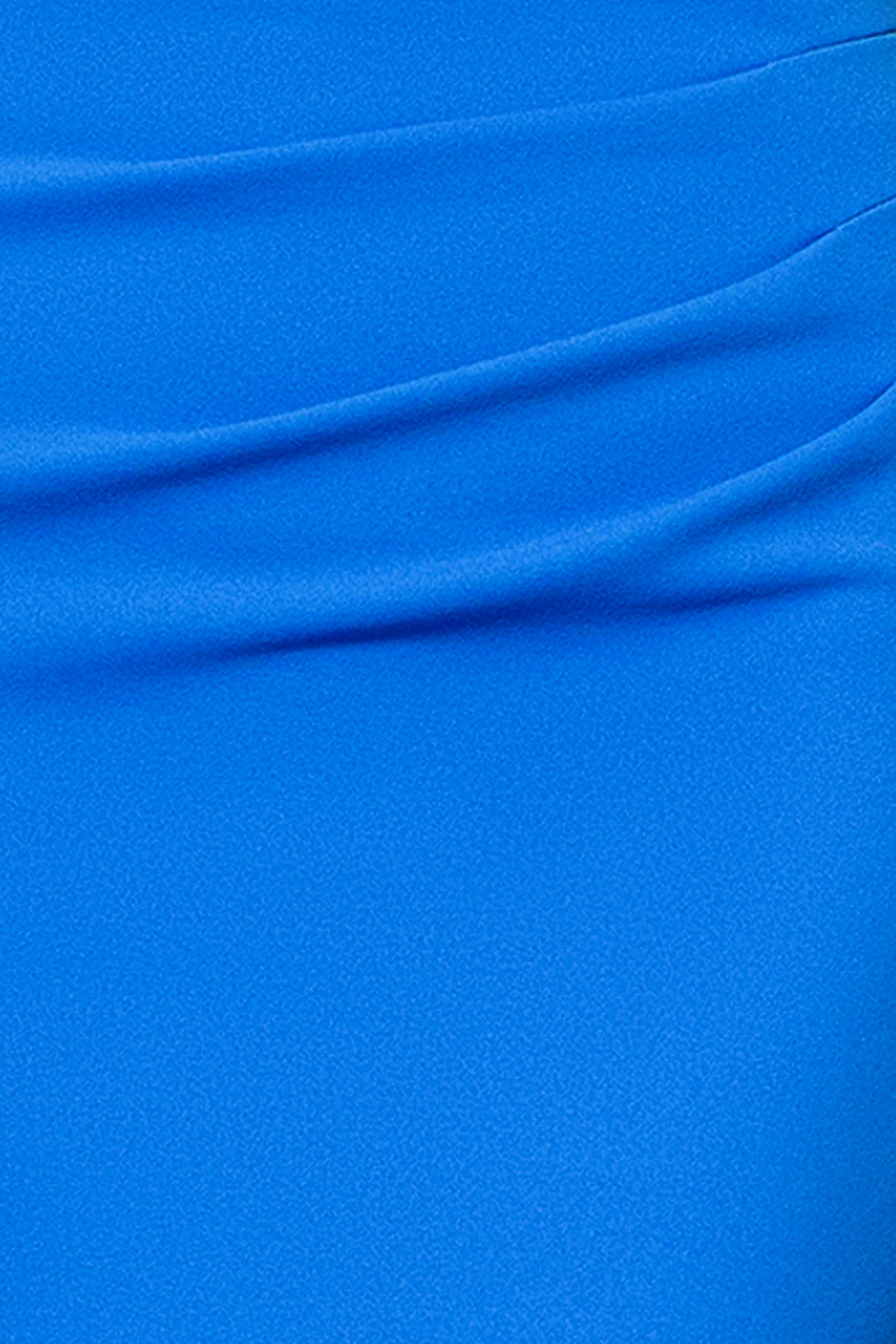 Petite "Serena" Off The Shoulder High Low Long Scuba Crepe Dress sold by Xscape product image thumbnail 5