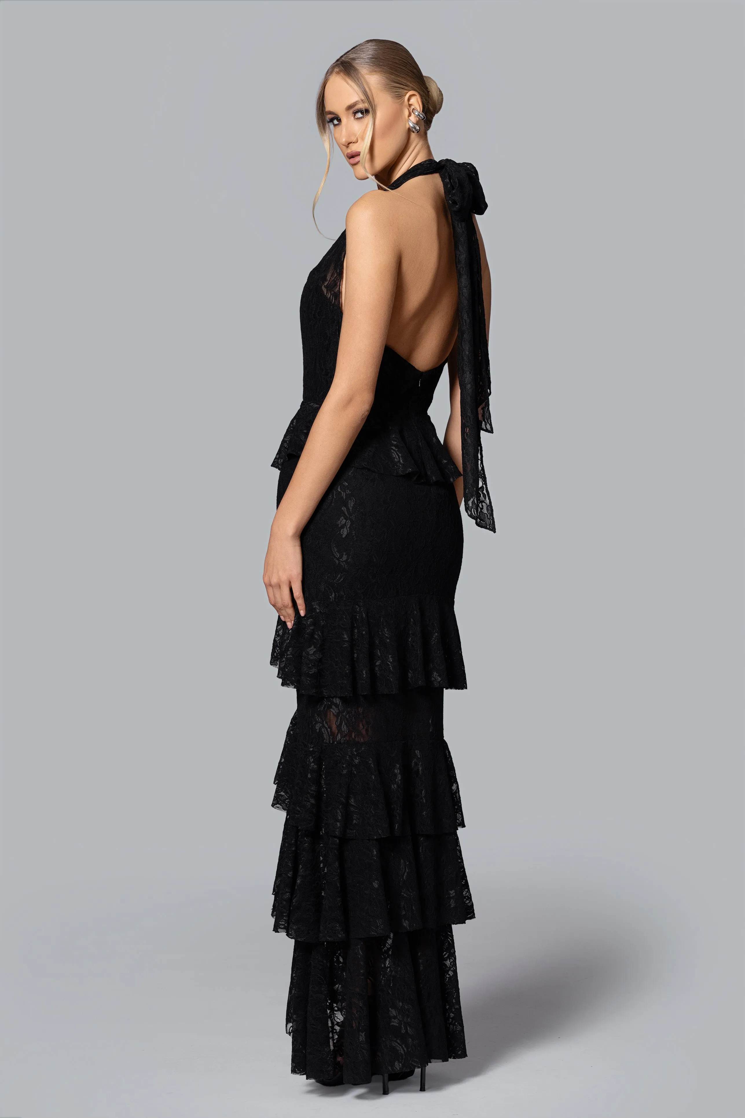 GHRAIL "Lilliana" Lace Gown sold by Xscape product image thumbnail 4
