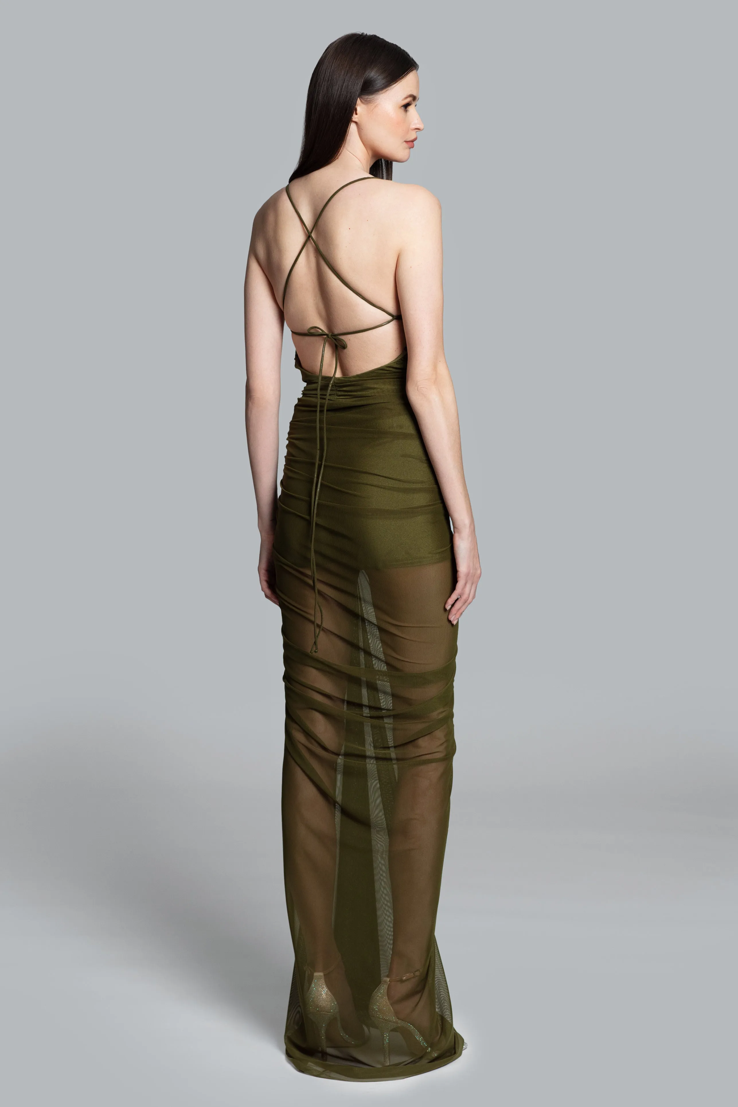 GHRAIL "Soho" Mesh Dress sold by Xscape product image thumbnail 3