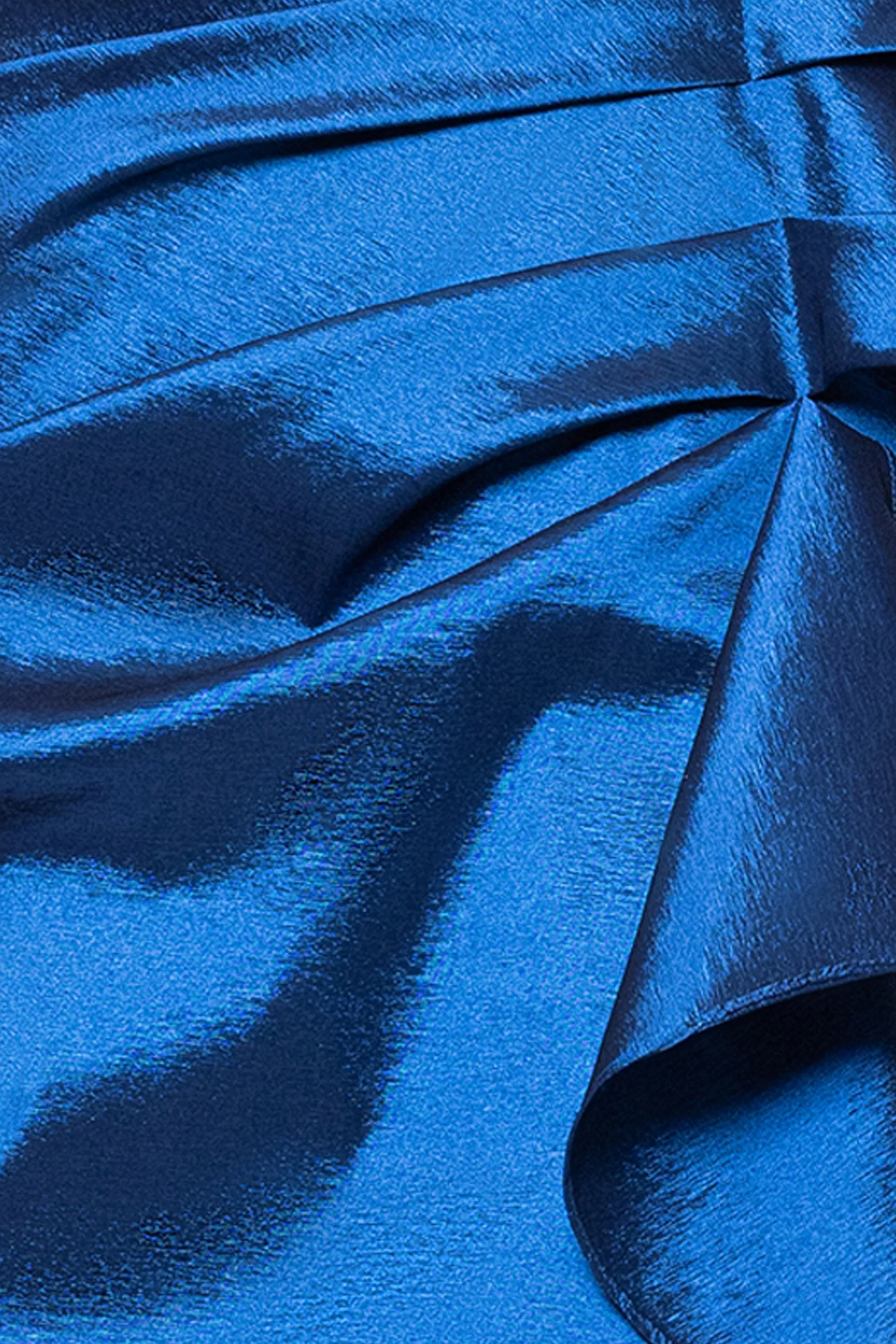 Petite "Olivia" Taffeta Off the Shoulder Sweetheart Neckline Floor Length Dress sold by Xscape product image thumbnail 5