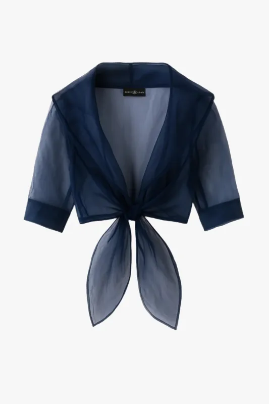 "Agnes" Organza 3/4 Sleeve Shawl Wrap sold by Xscape