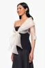 "Agnes" Organza 3/4 Sleeve Shawl Wrap sold by Xscape