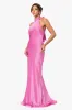 "Roxanna" Satin Halter Neck Floor Length Dress sold by Xscape