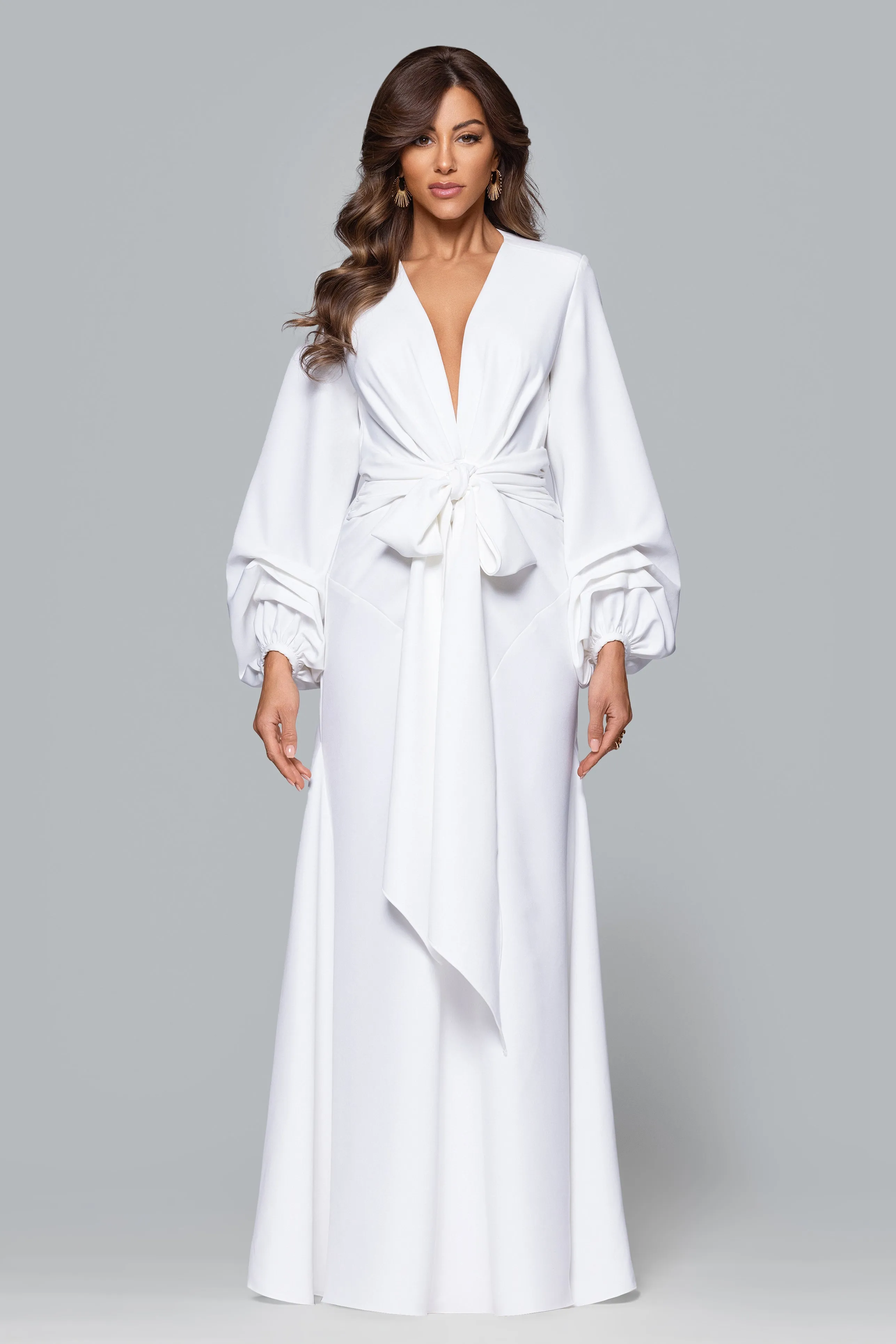 GHRAIL "Millie" Crepe Gown sold by Xscape