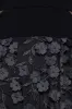 Petite "Iris" Jersey Knit V-Neck Raised Flower Long Dress sold by Xscape