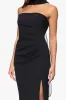 "Jackie" Scuba Crepe Strapless Floor Length Dress With Neck Drape sold by Xscape
