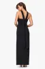 "Jackie" Scuba Crepe Strapless Floor Length Dress With Neck Drape sold by Xscape