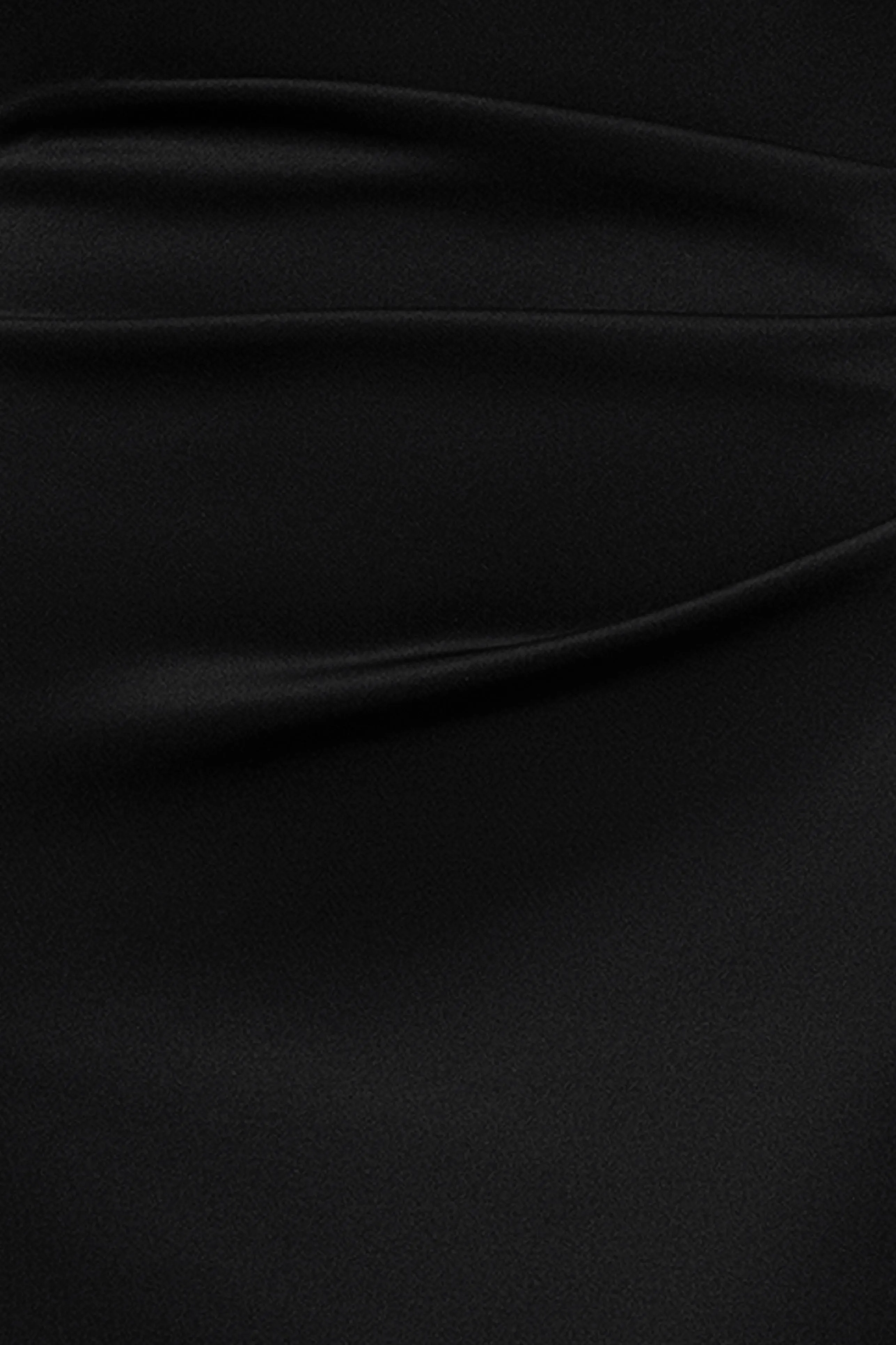 "Dolly" Techno Scuba Off the Shoulder Ruffle Floor Length Dress sold by Xscape product image thumbnail 5