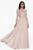"Mason" Long Sleeve Beaded Chiffon Gown sold by Xscape