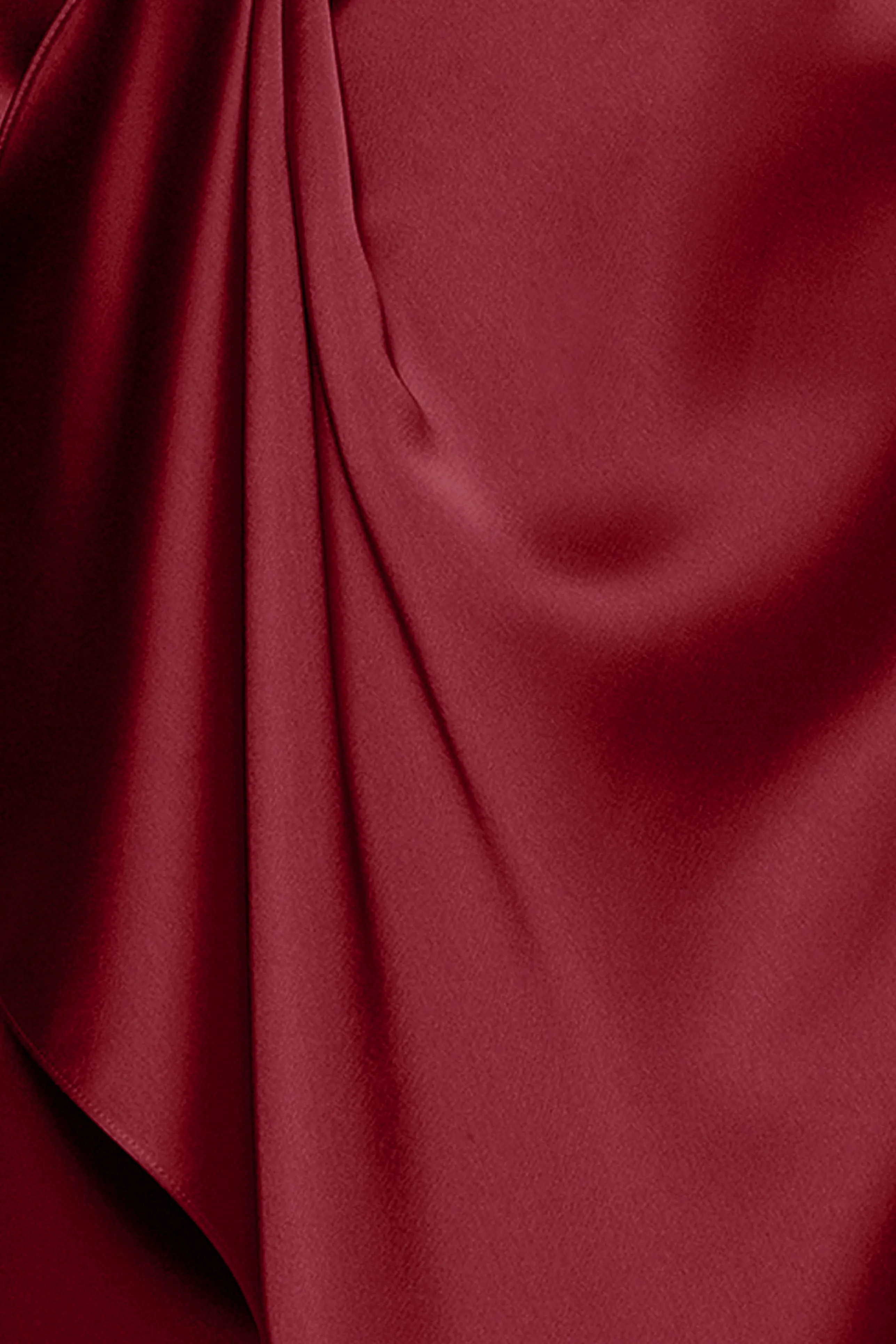 "Emery" Long Satin Long Sleeve Collared Dress sold by Xscape product image thumbnail 5