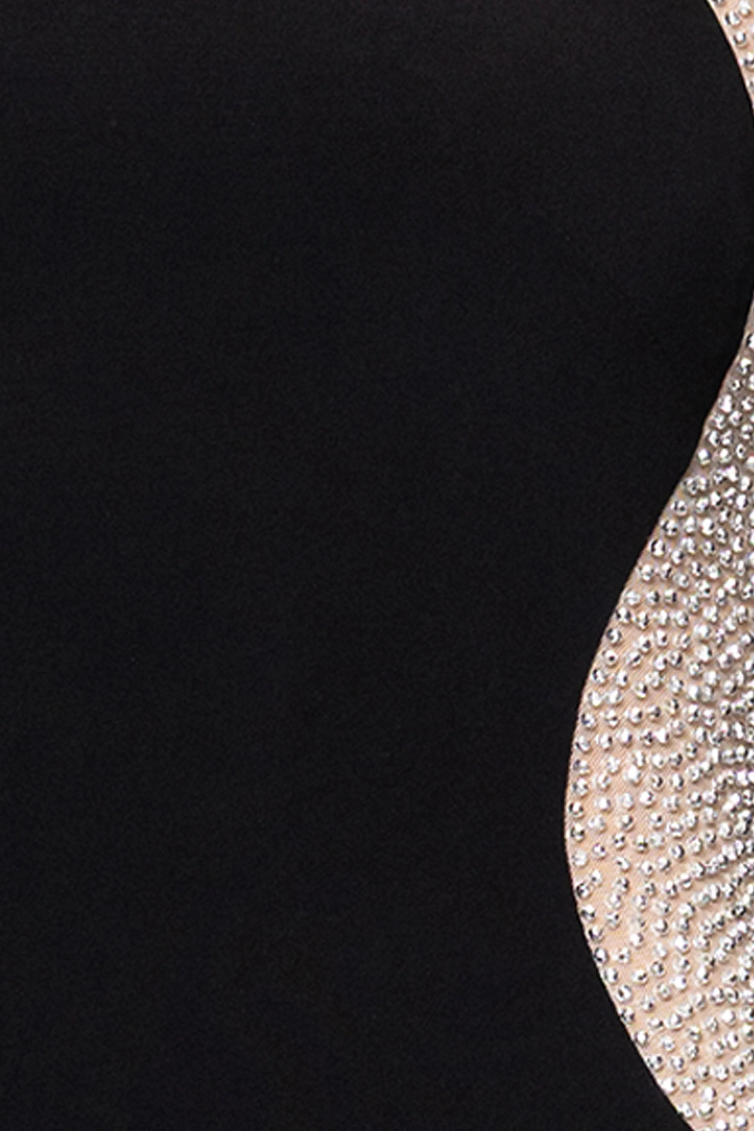 "Alexandria" Jersey Knit Caviar Beaded Square Neck Long Sleeve Ruffle Floor Length Dress sold by Xscape product image thumbnail 5