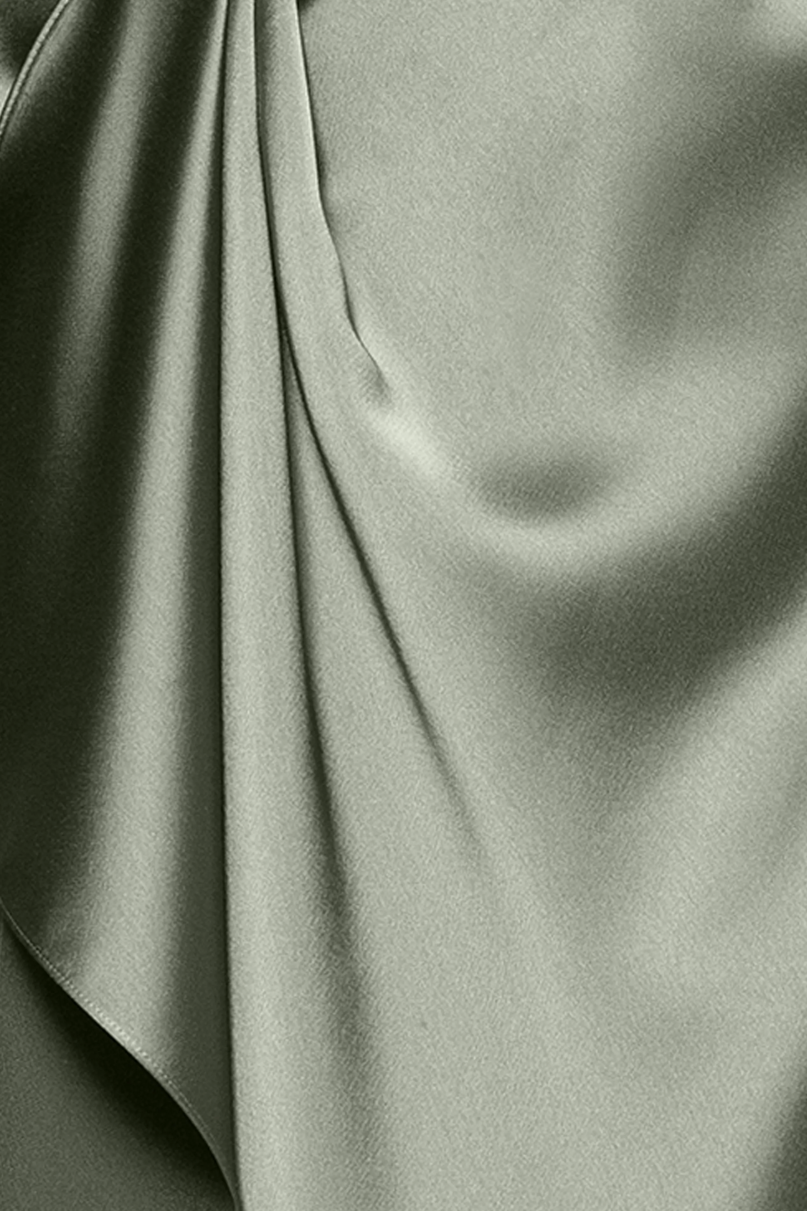 Petite "Emery" Long Satin Long Sleeve Collared Dress sold by Xscape product image thumbnail 5