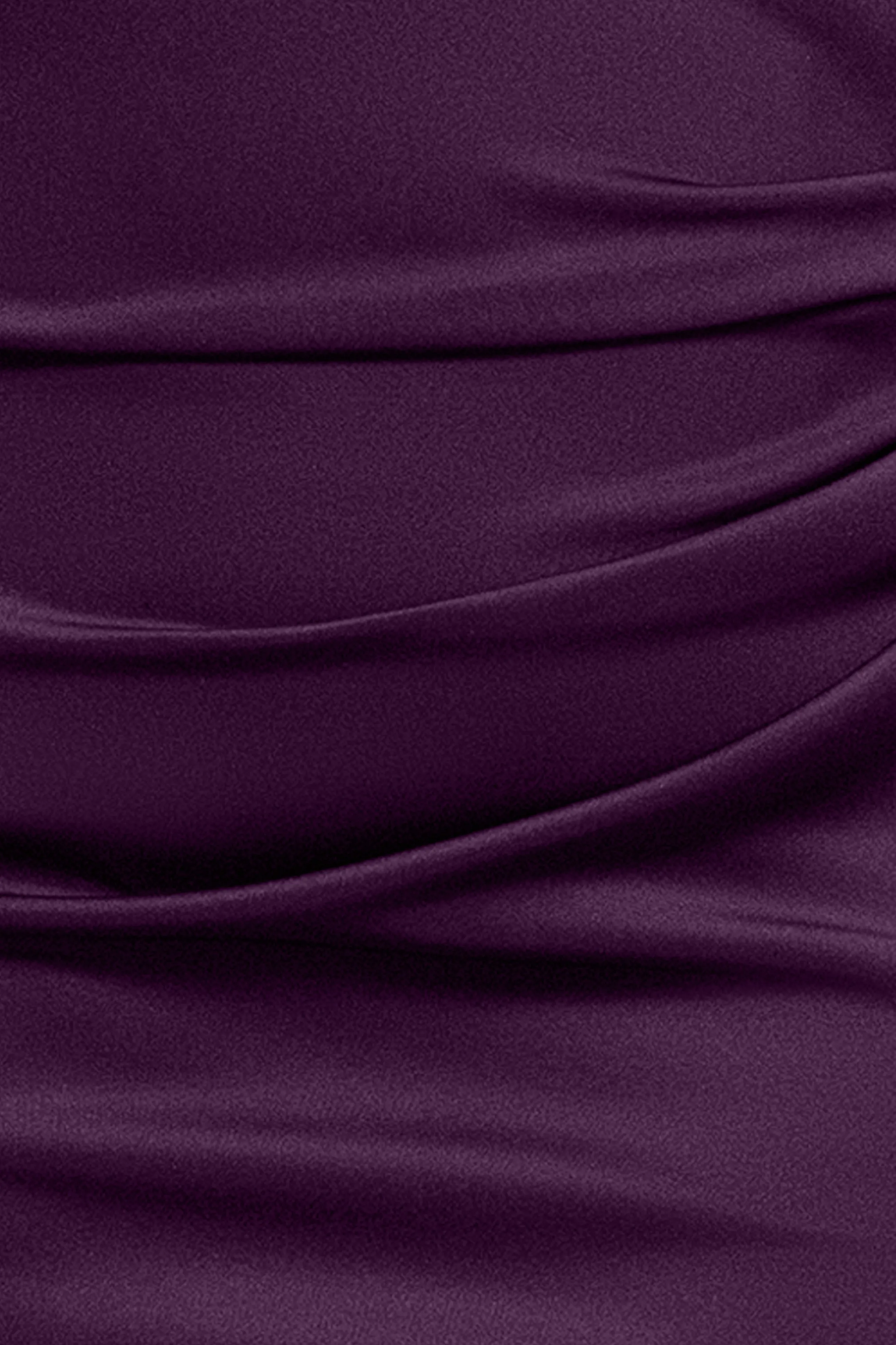 Petite "Lenore " Long Asymmetrical Neckline Scuba Dress sold by Xscape product image thumbnail 5