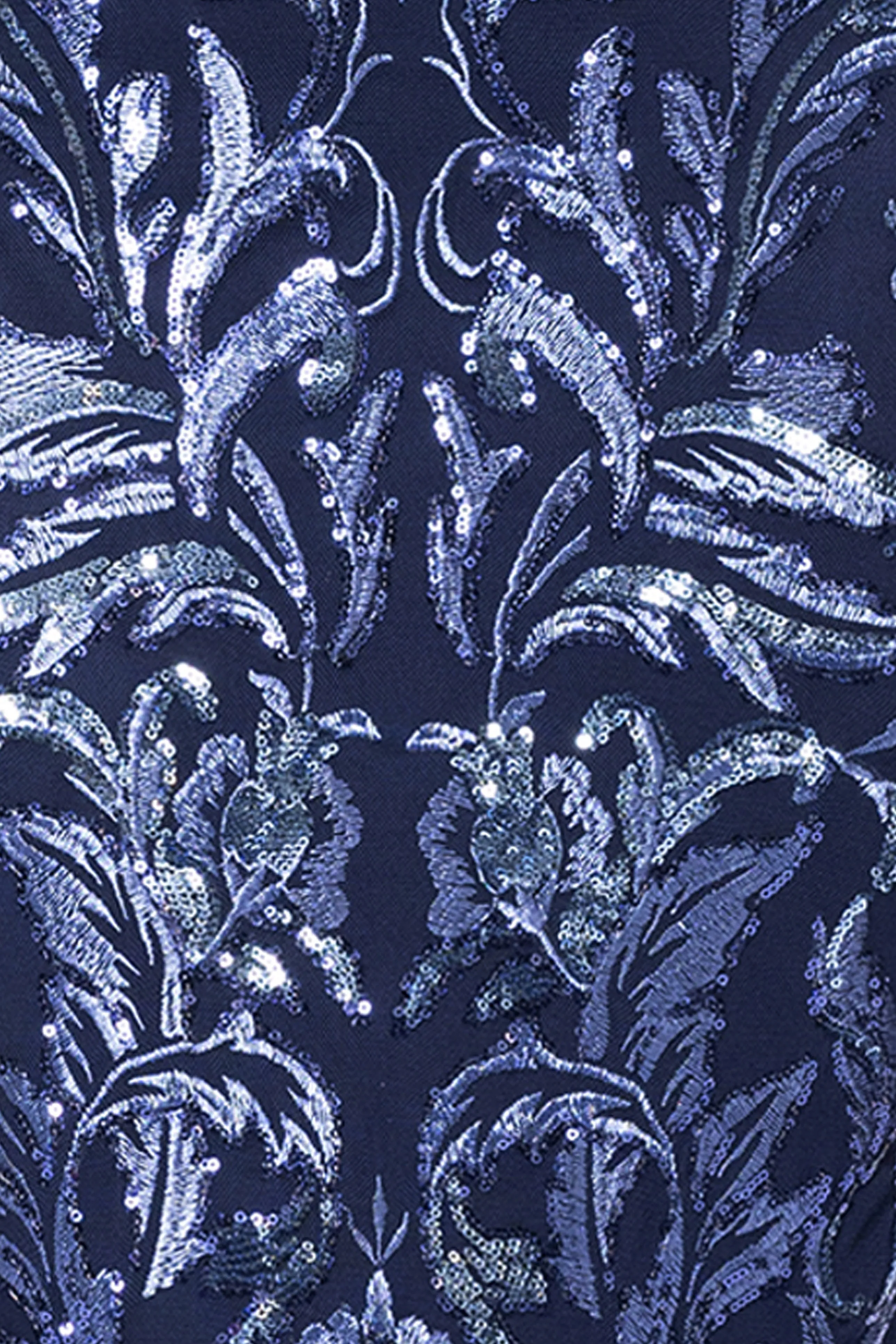 "Jen" Sequin Mesh Long Sleeve Floor Length Dress sold by Xscape product image thumbnail 5