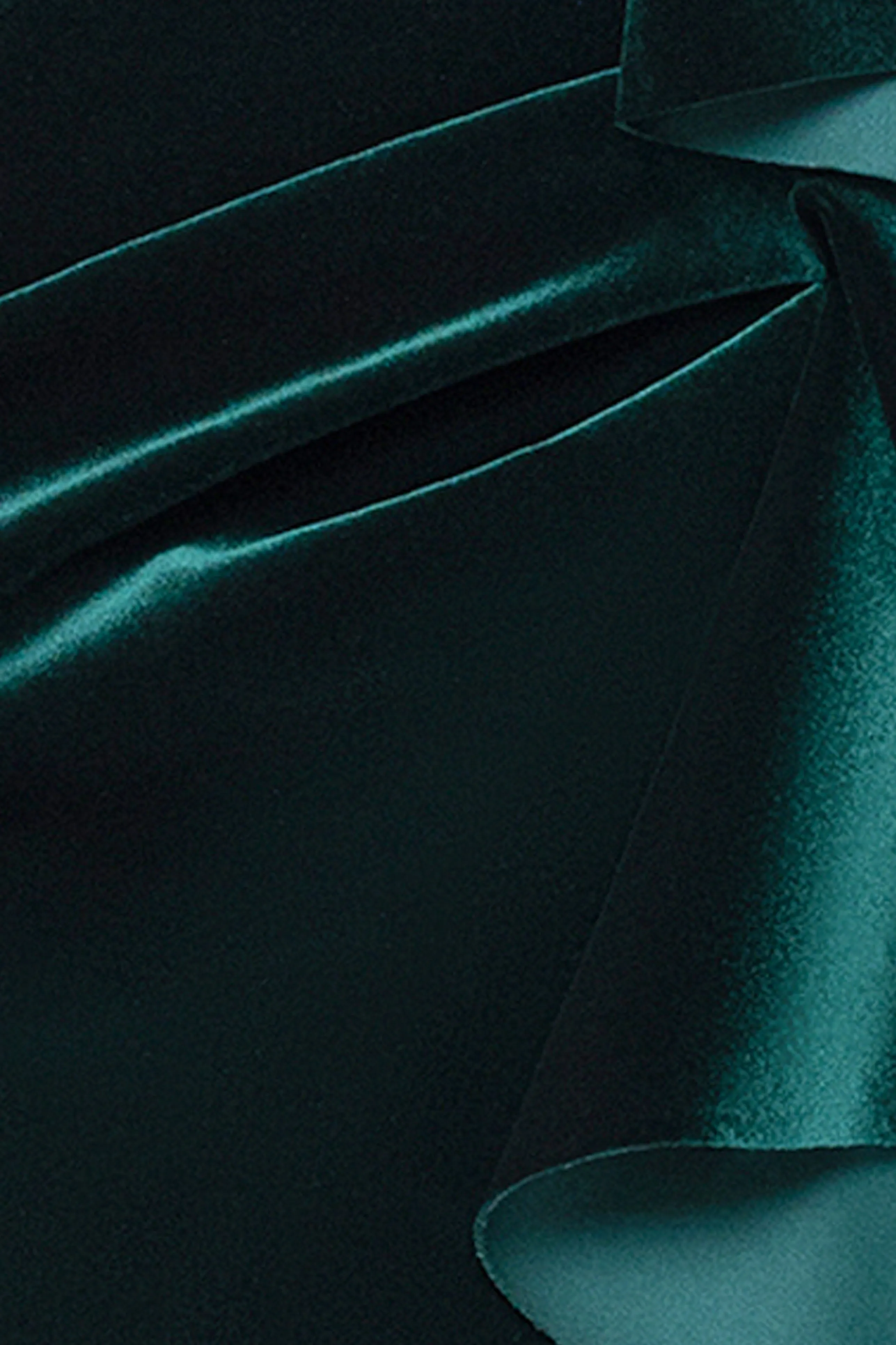 "Brenda" Velvet 3/4 Sleeve Ruffle Dress sold by Xscape product image thumbnail 5