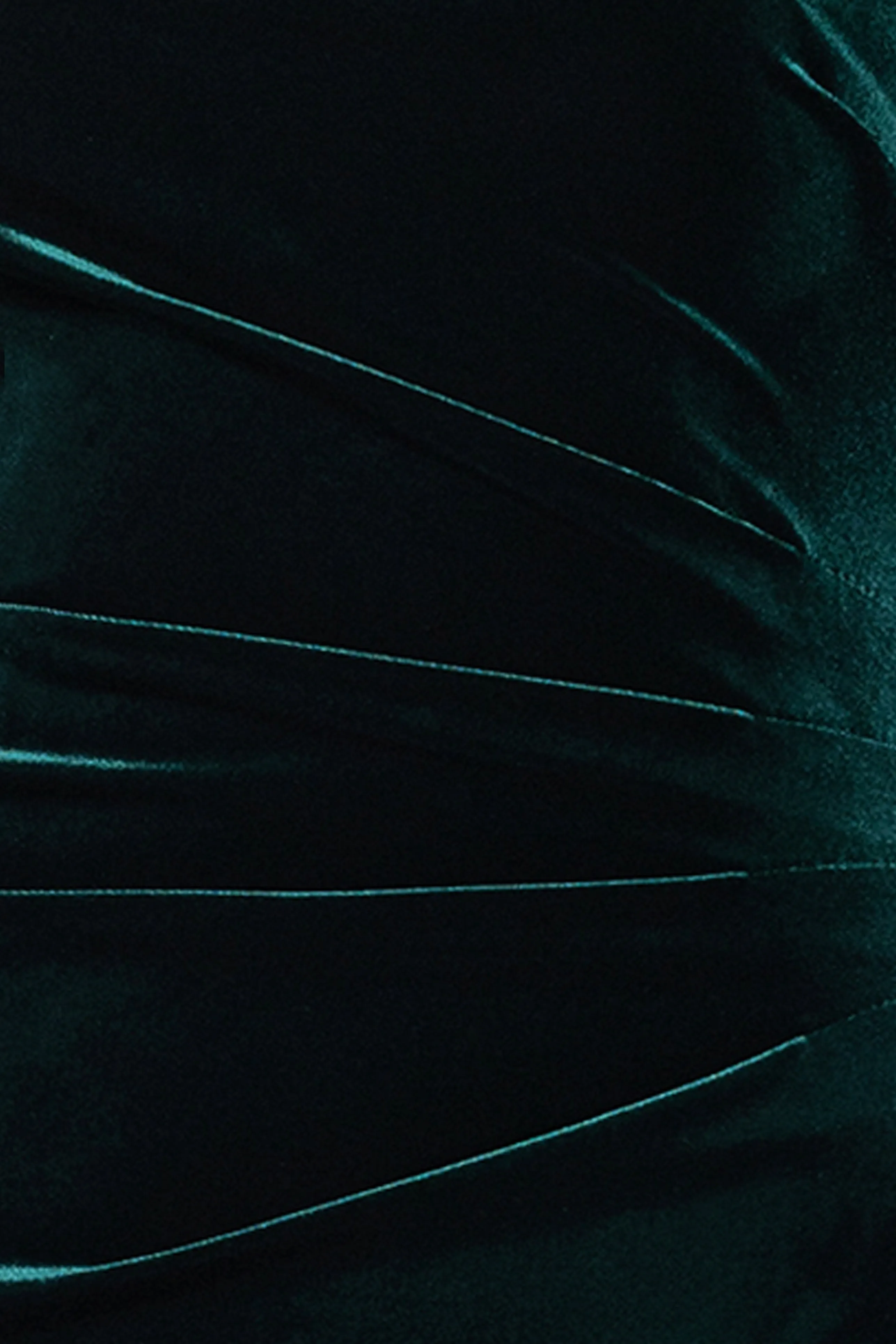 "Riley" Velvet One Shoulder Ruffle Floor Length Dress sold by Xscape product image thumbnail 5