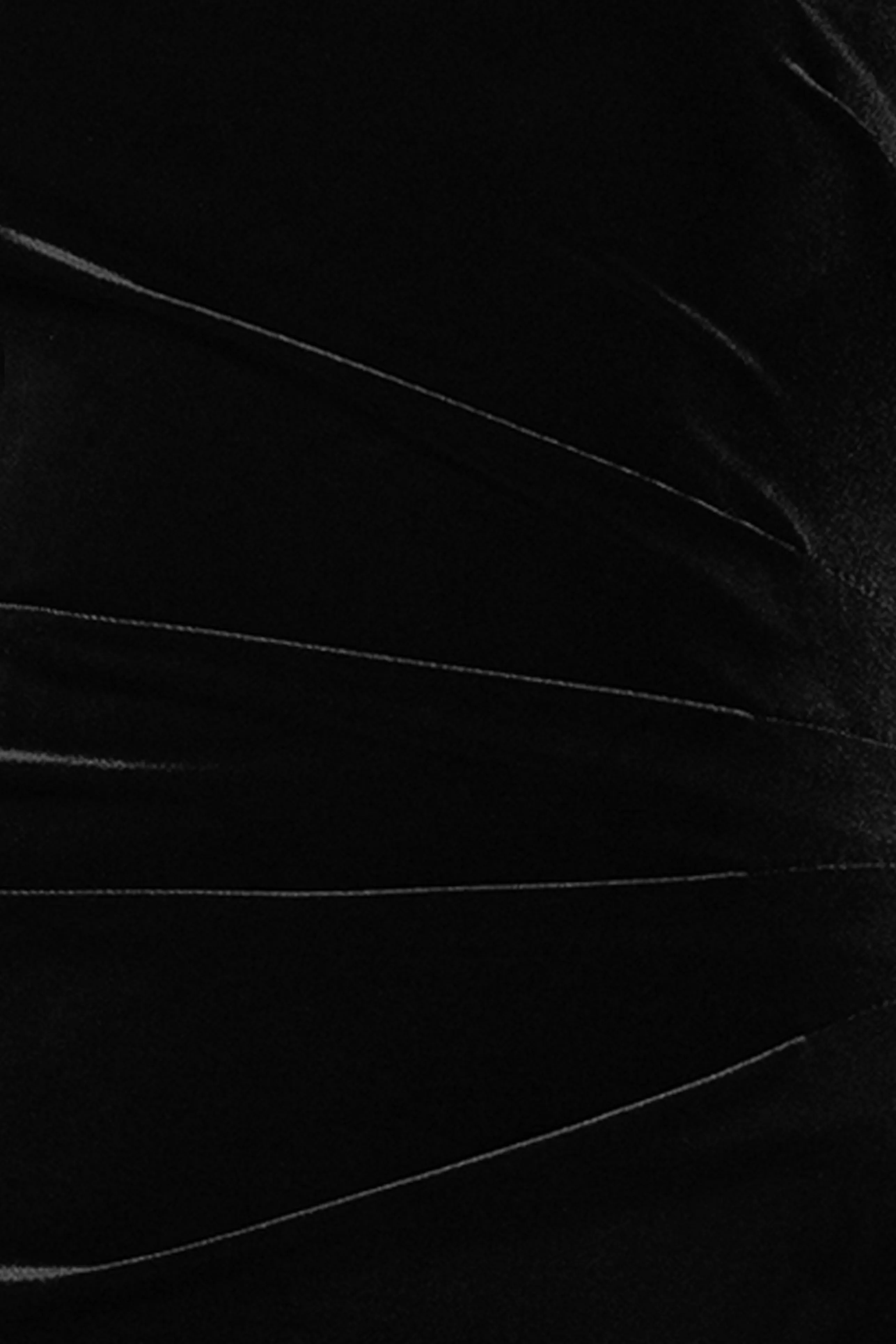 Petite "Riley" Velvet One Shoulder Ruffle Floor Length Dress sold by Xscape product image thumbnail 5