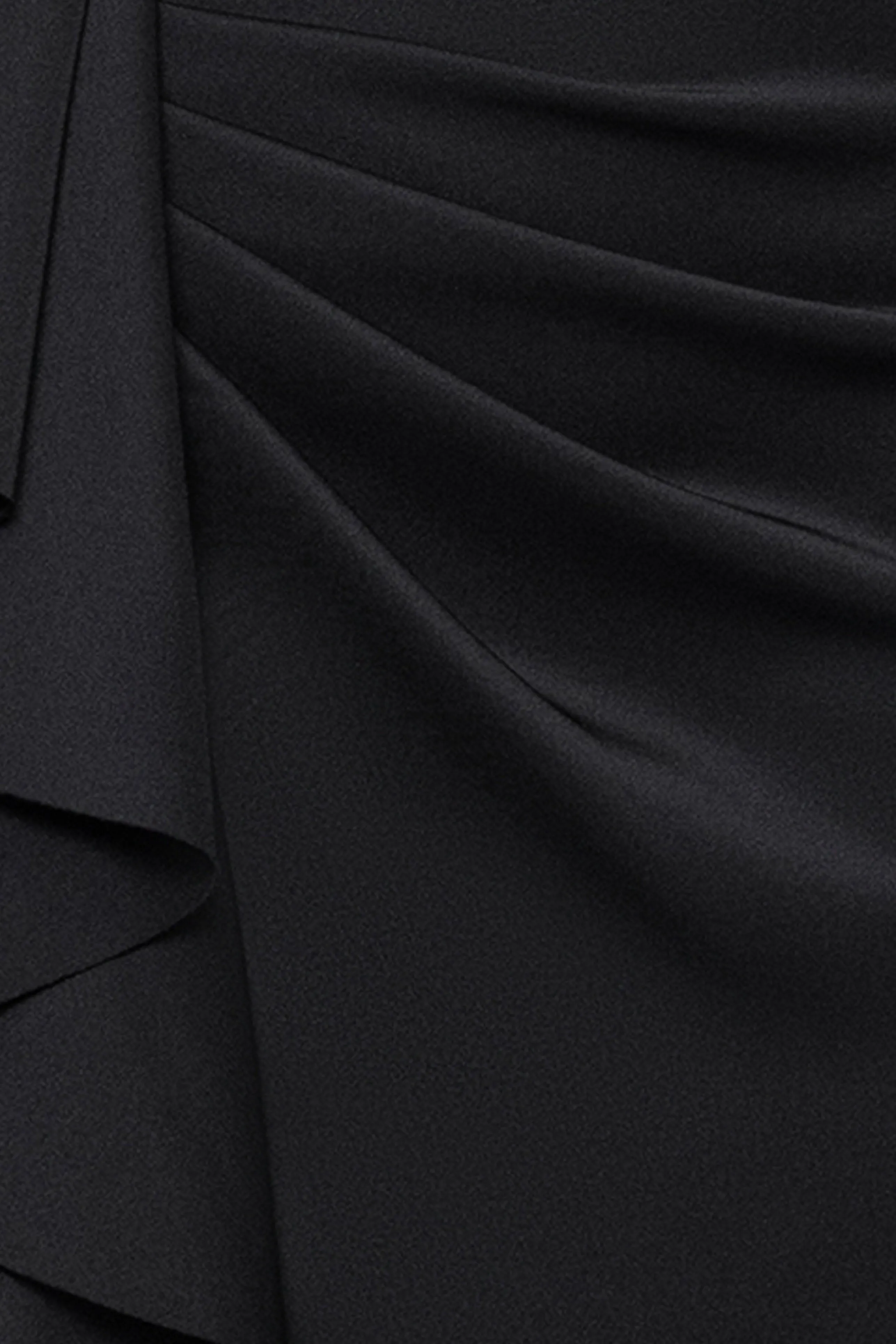 "Valerie" Techno Scuba Off the Shoulder Ruffle Floor Length Dress sold by Xscape product image thumbnail 5