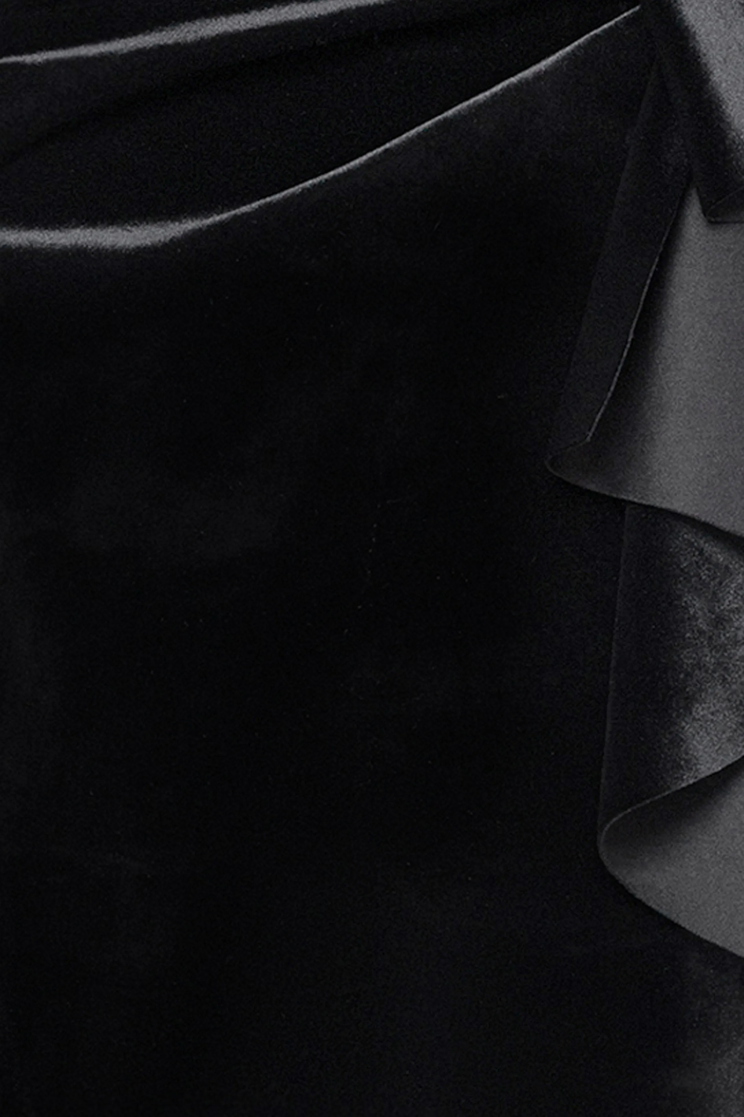 "Roweena" Velvet Mock Halter Neck Floor Length Dress sold by Xscape product image thumbnail 5