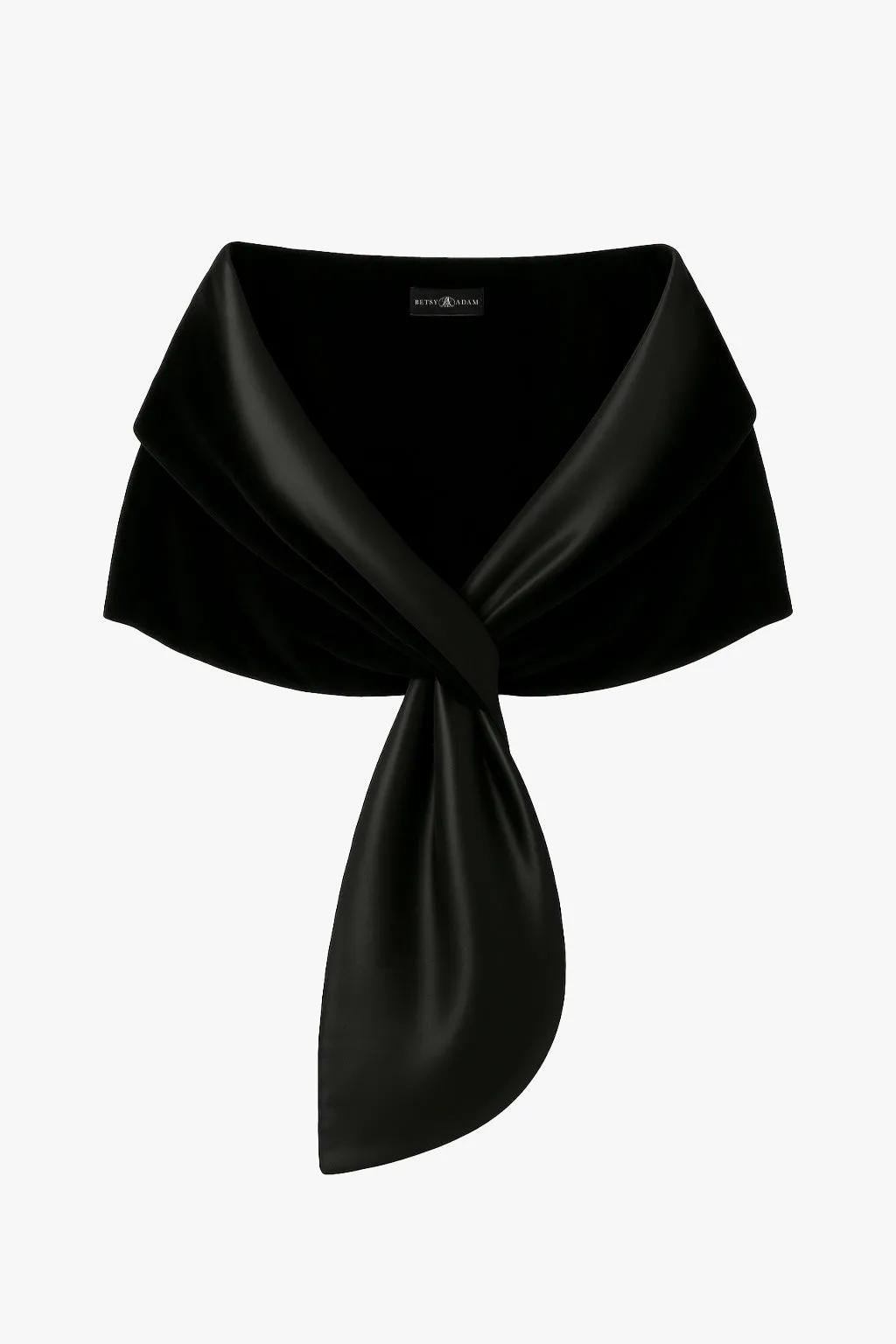 "Rosemary" Velvet and Satin Pull Through Shawl Wrap sold by Xscape