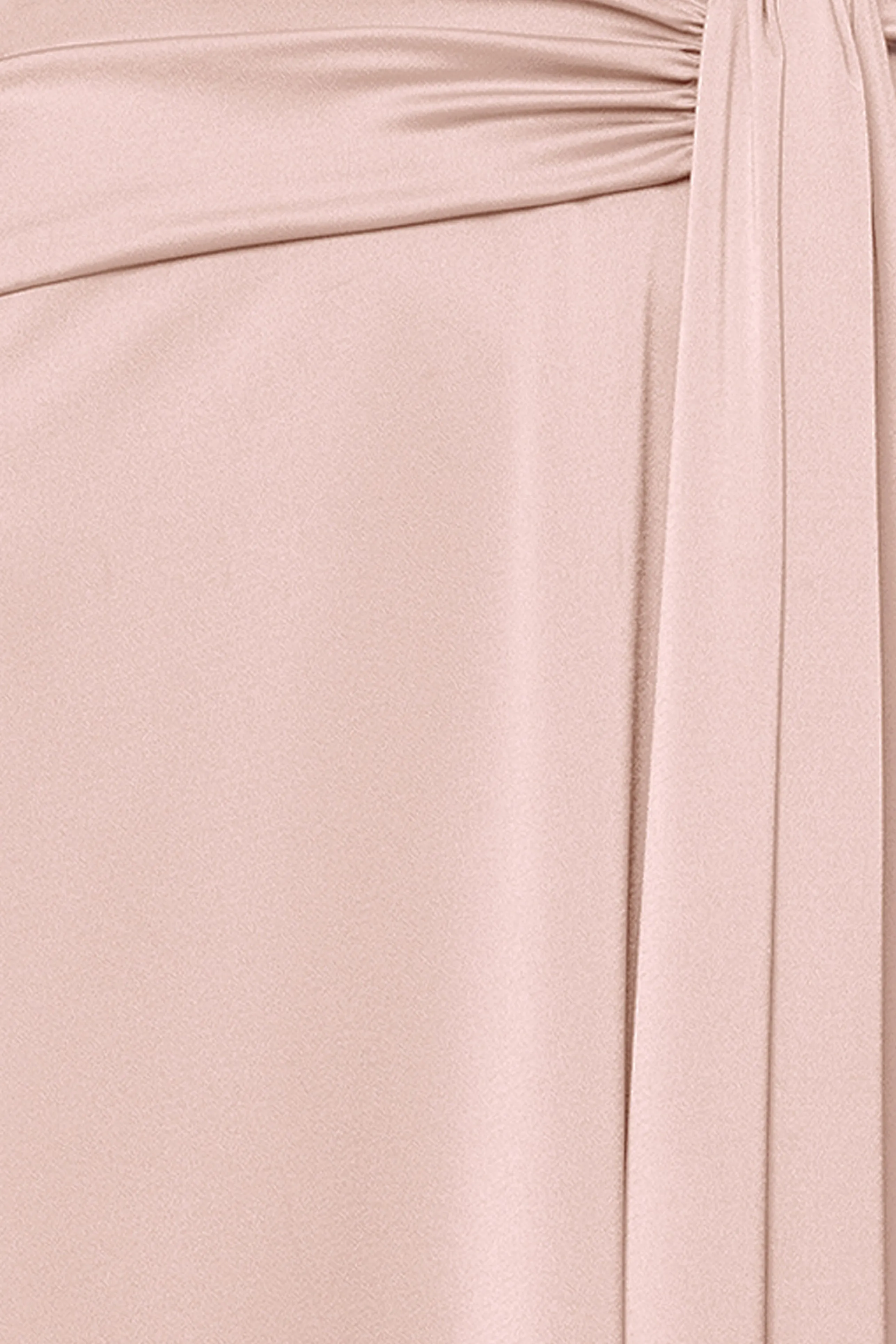 "May" Satin Draped Off the Shoulder Floor Length Dress sold by Xscape product image thumbnail 5