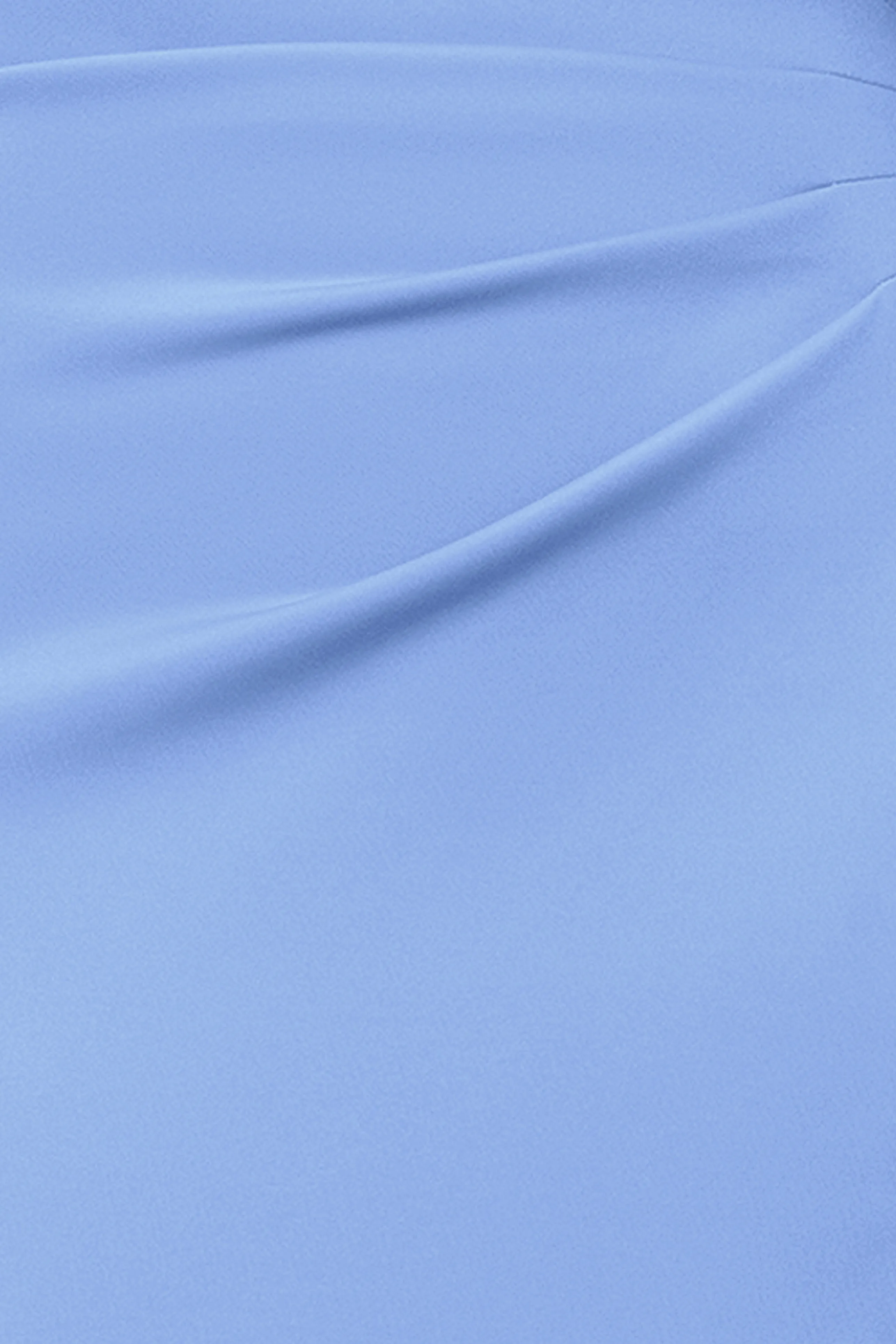 Petite "Gigi" Techno Scuba Cross Neck Ruffle Floor Length Dress sold by Xscape product image thumbnail 5