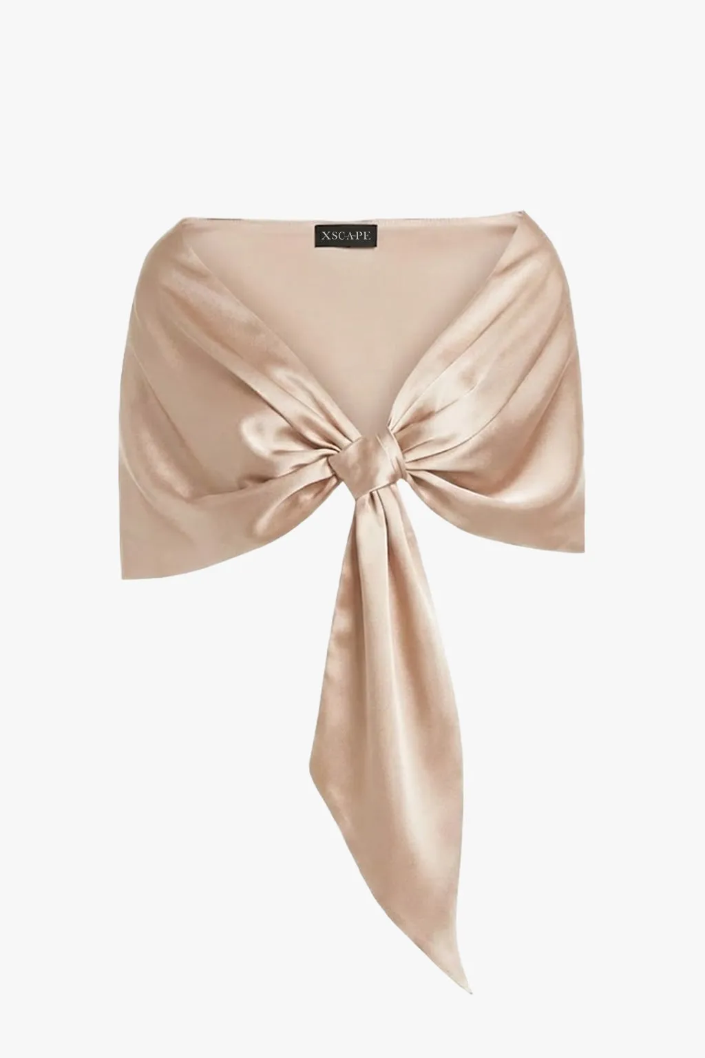 Plus "Miranda" Satin Pull Through Shawl Wrap sold by Xscape