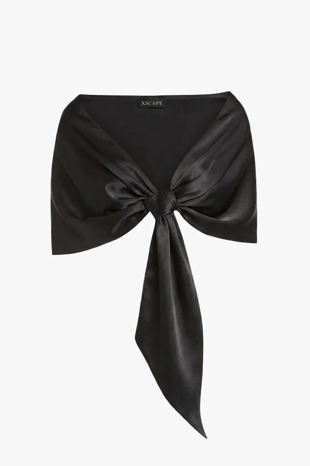 Plus "Miranda" Satin Pull Through Shawl Wrap sold by Xscape product image thumbnail 2