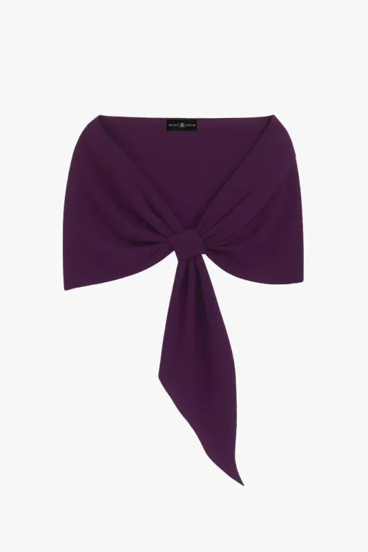 "Carol" Techno Scuba Pull Through Shawl Wrap made by Xscape