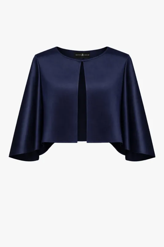 "Bella" Satin Cape Shawl Wrap sold by Xscape