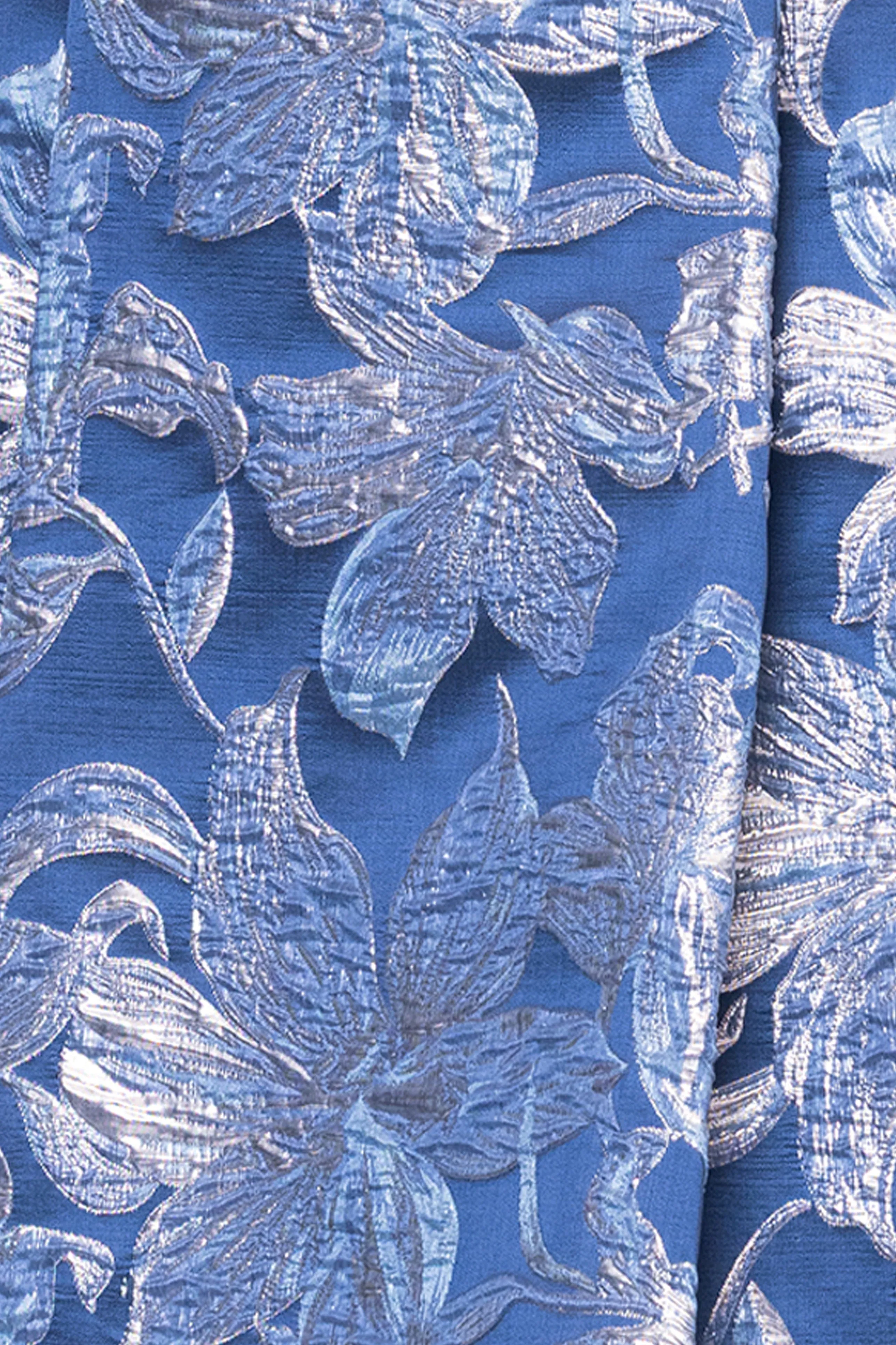 Plus "Matilda" Brocade Off The Shoulder High Low Floor Length Dress sold by Xscape product image thumbnail 5