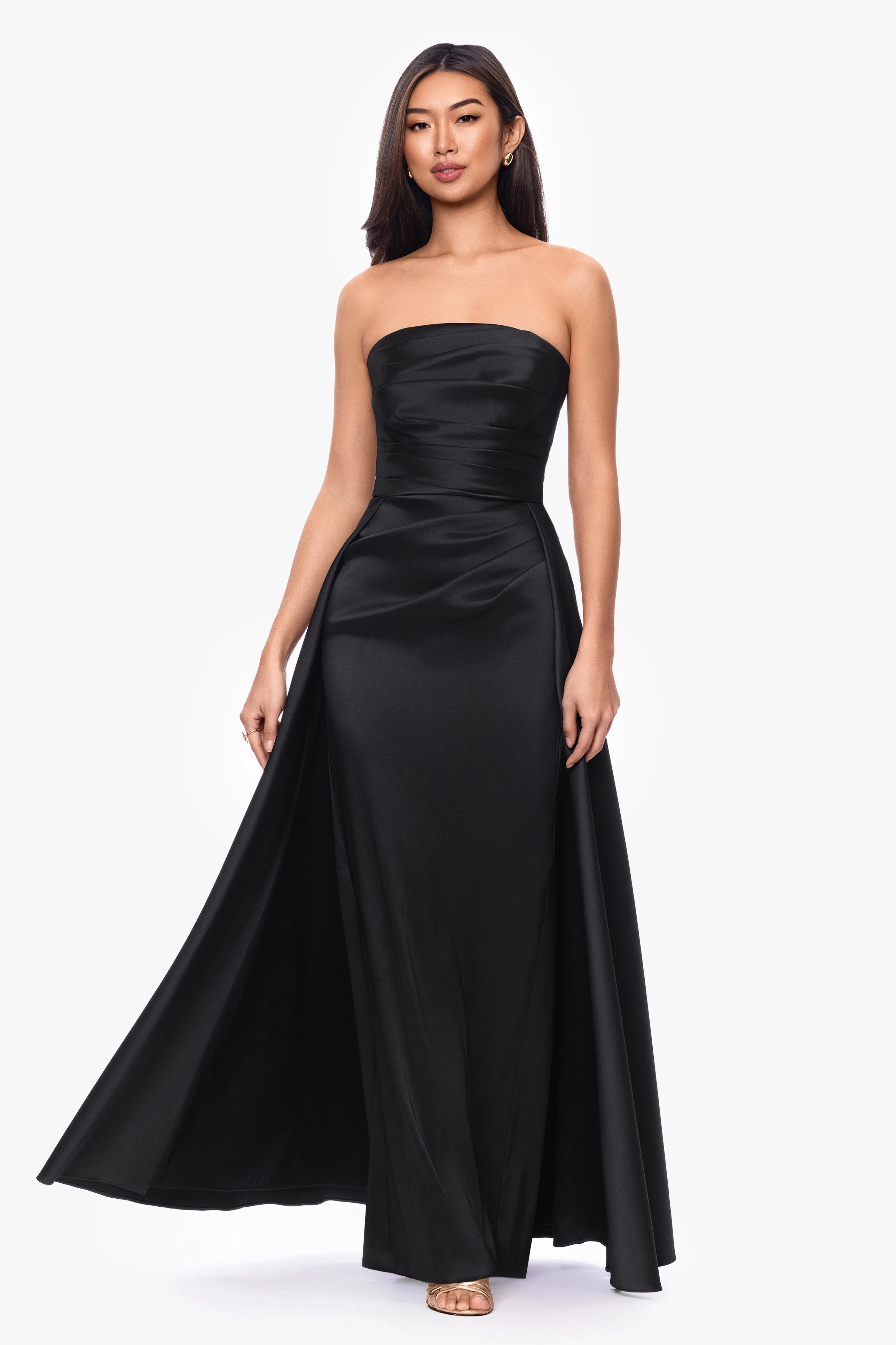 "Savanna" Mikado Strapless Floor Length Dress sold by Xscape product image thumbnail 5