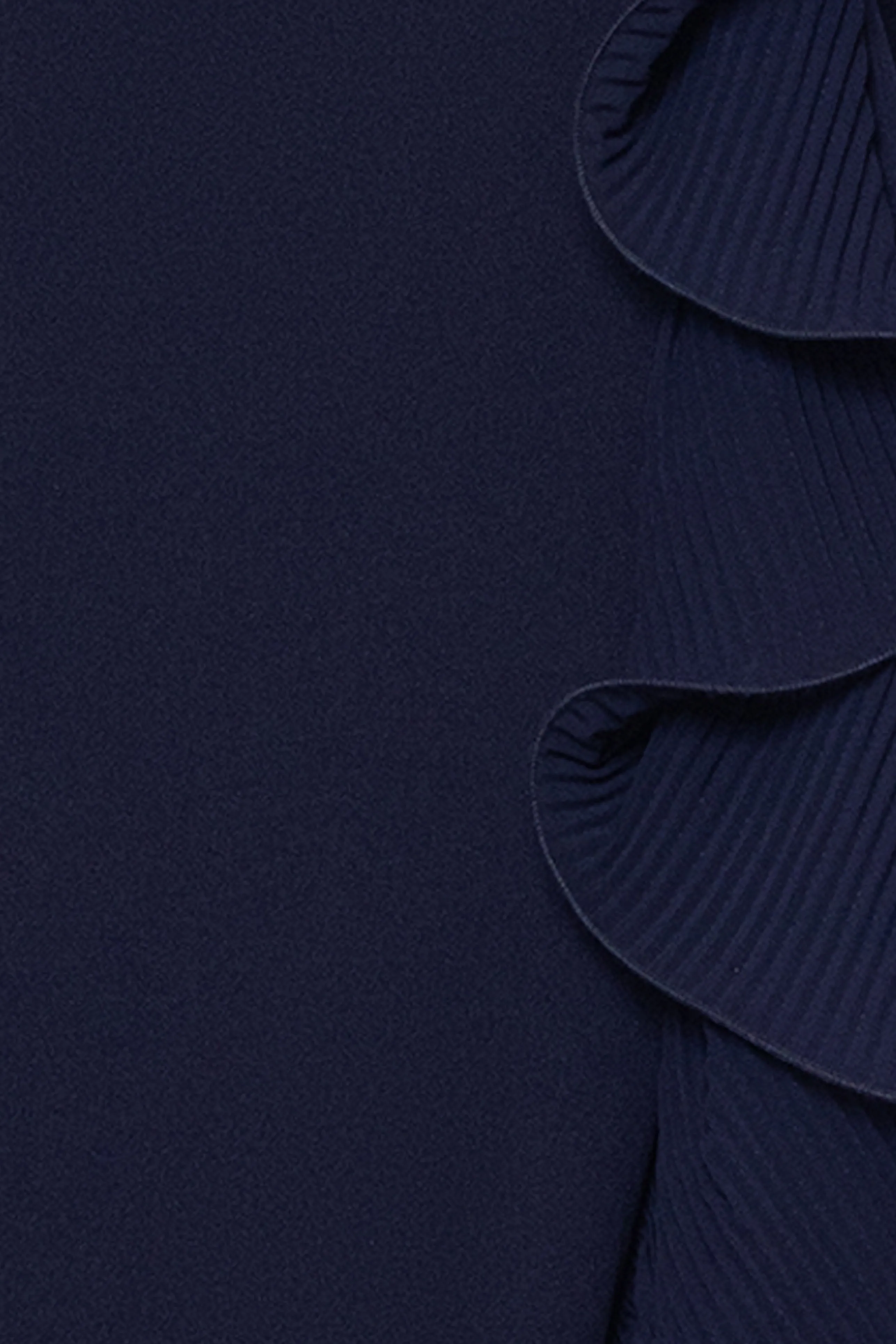 "Sara" Scuba Crepe with Chiffon Ruffle Floor Length Dress sold by Xscape product image thumbnail 5