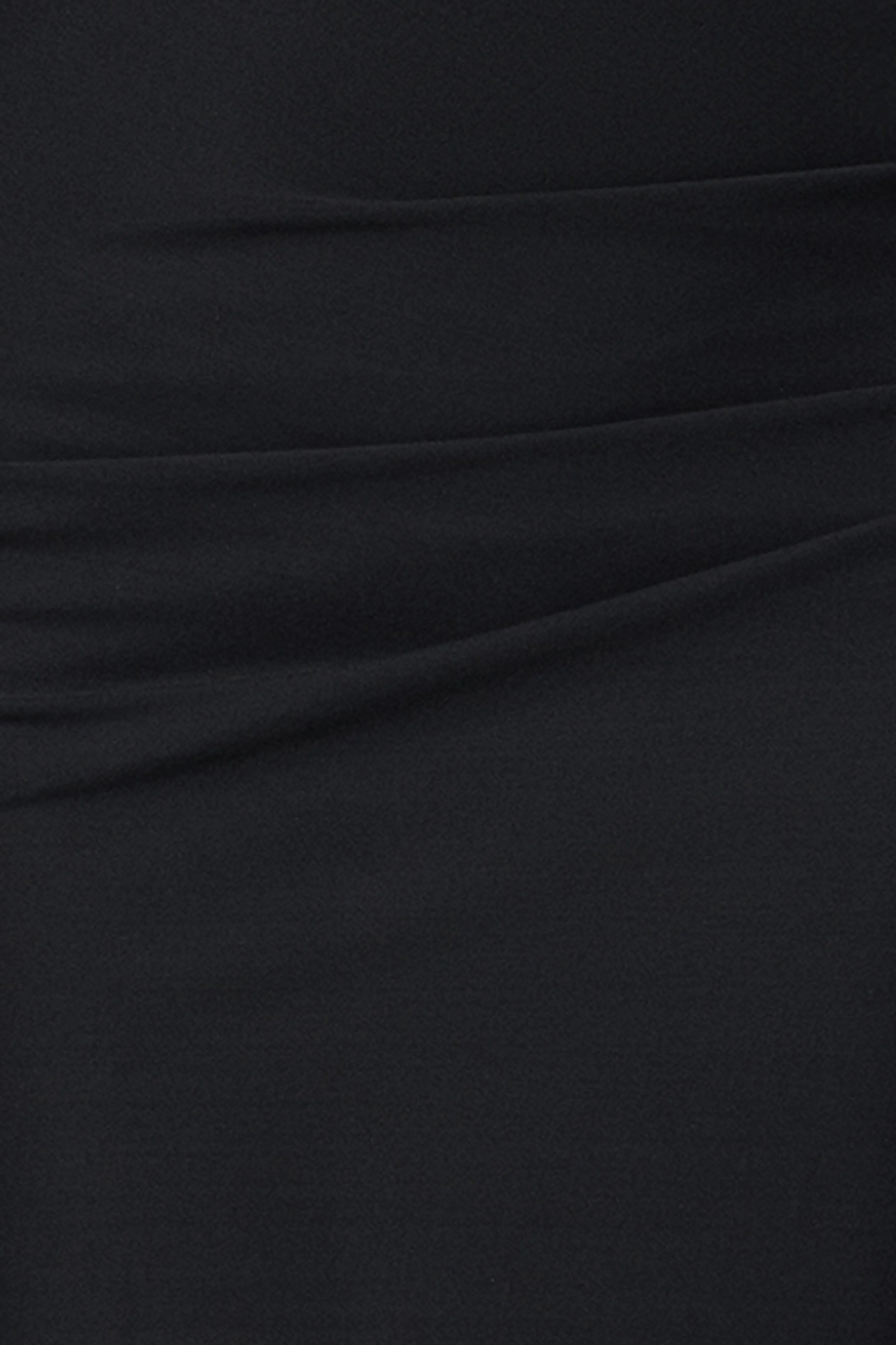 "Eloise" Bended Knit Off The Shoulder Rouche Long Dress sold by Xscape product image thumbnail 5