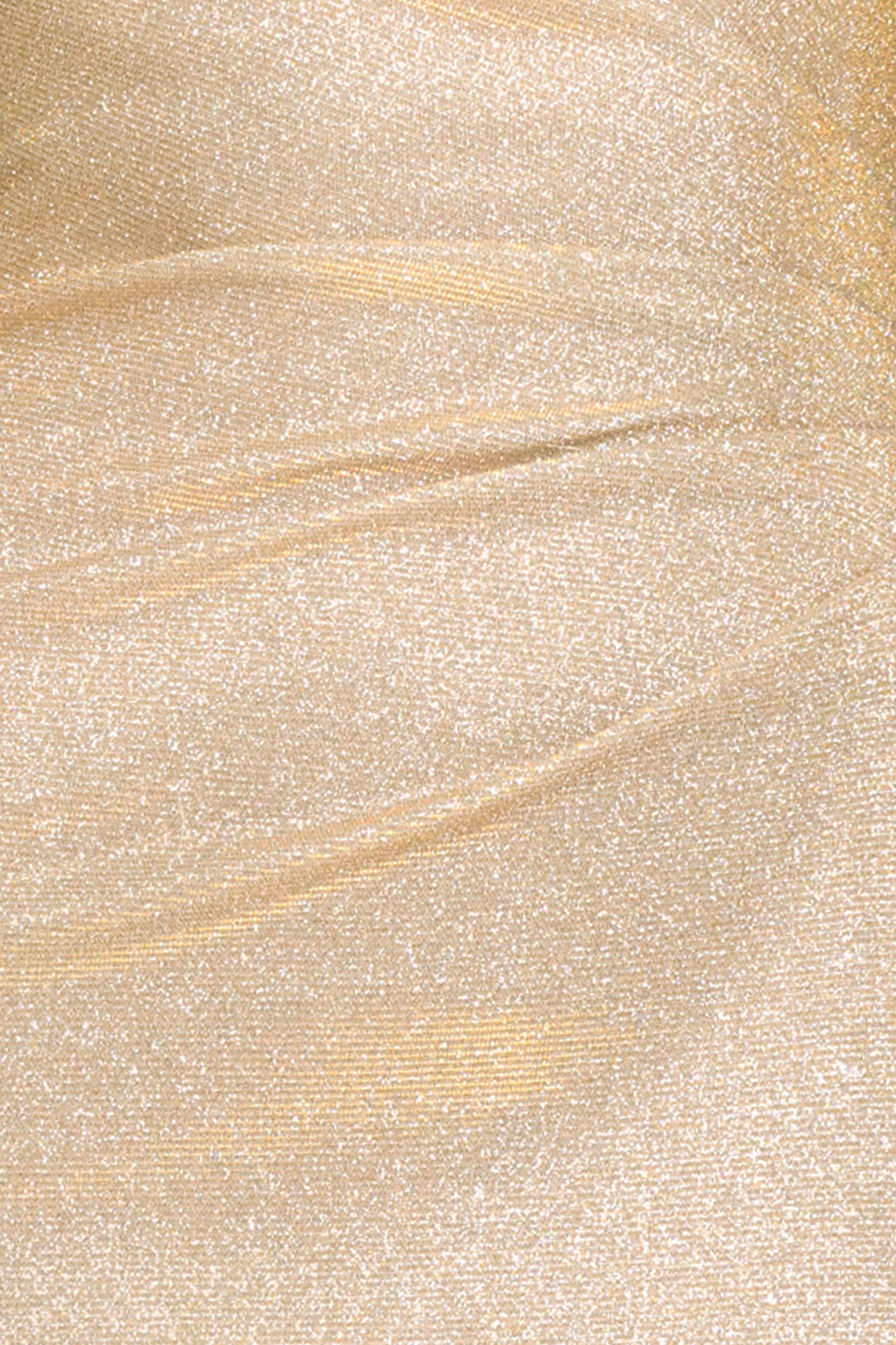 "Elena" Metallic Strapless Side Ruffle Dress sold by Xscape product image thumbnail 5