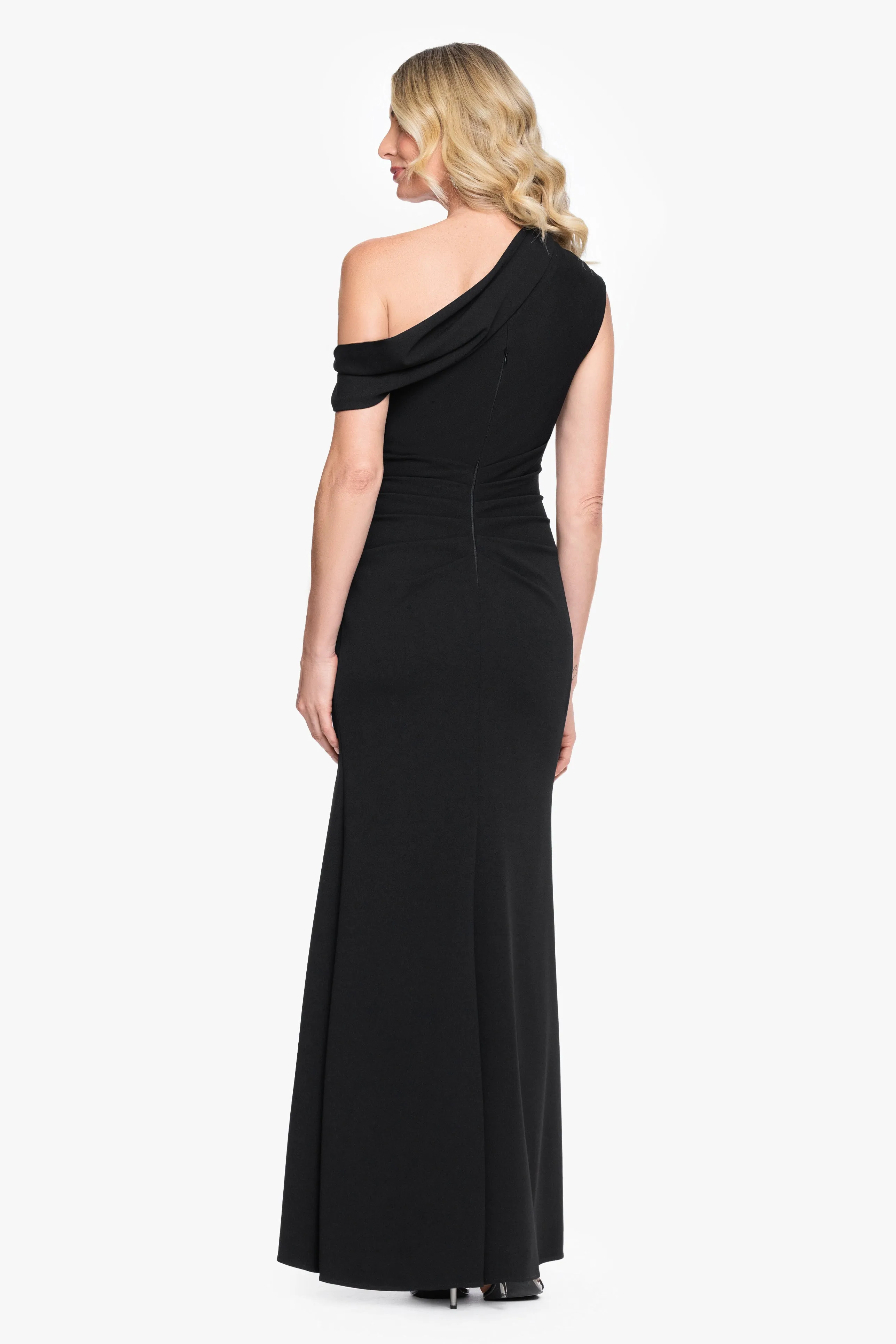 "Kennedy" Scuba Crepe Off The Shoulder Dress sold by Xscape product image thumbnail 3